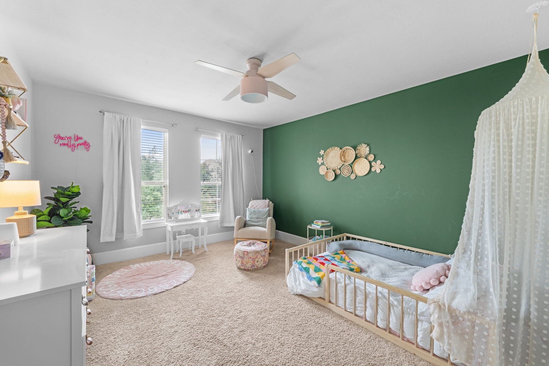 1st of 3 Secondary bedrooms with generous space and natural light throughout.