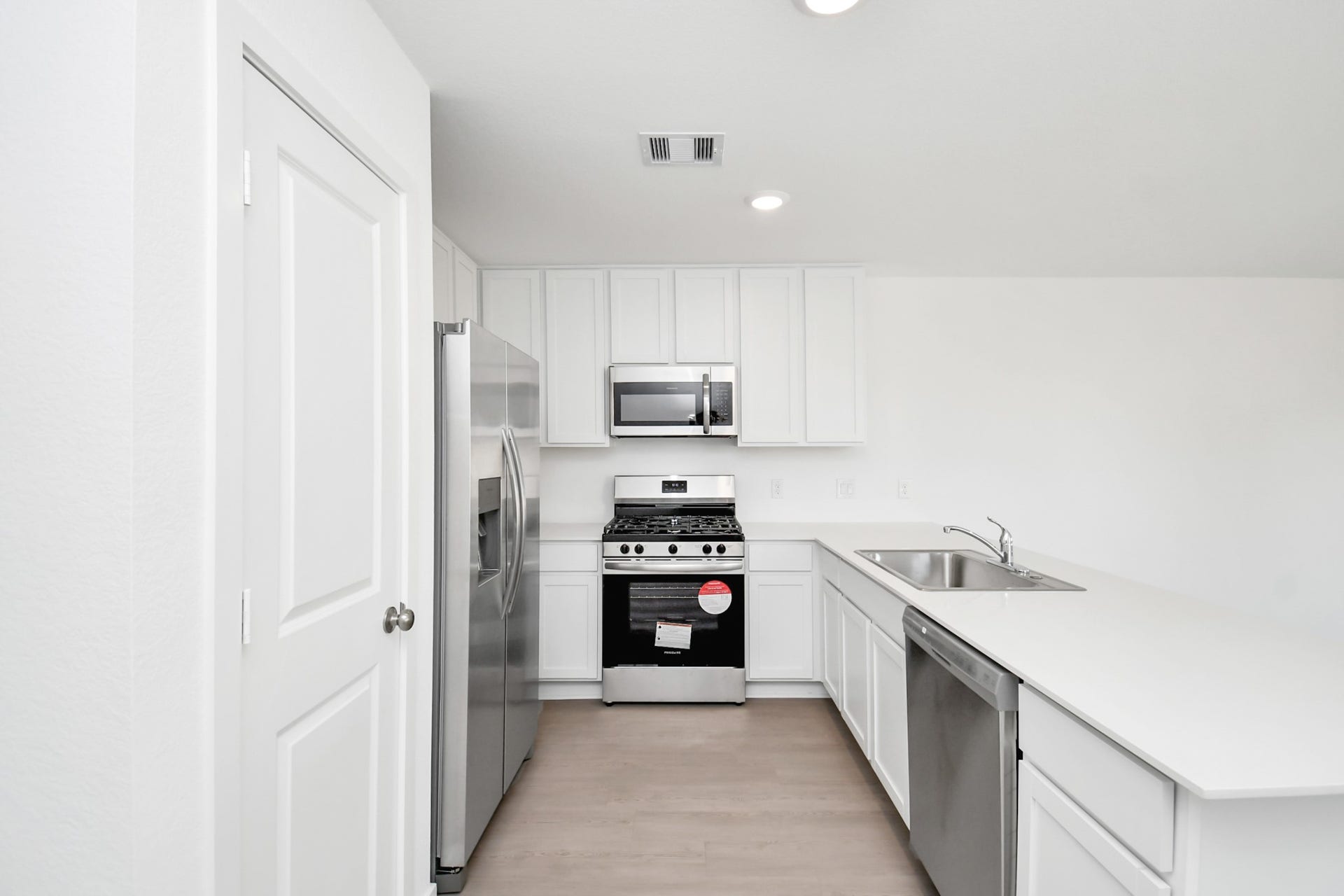 kitchen with brand new appliances