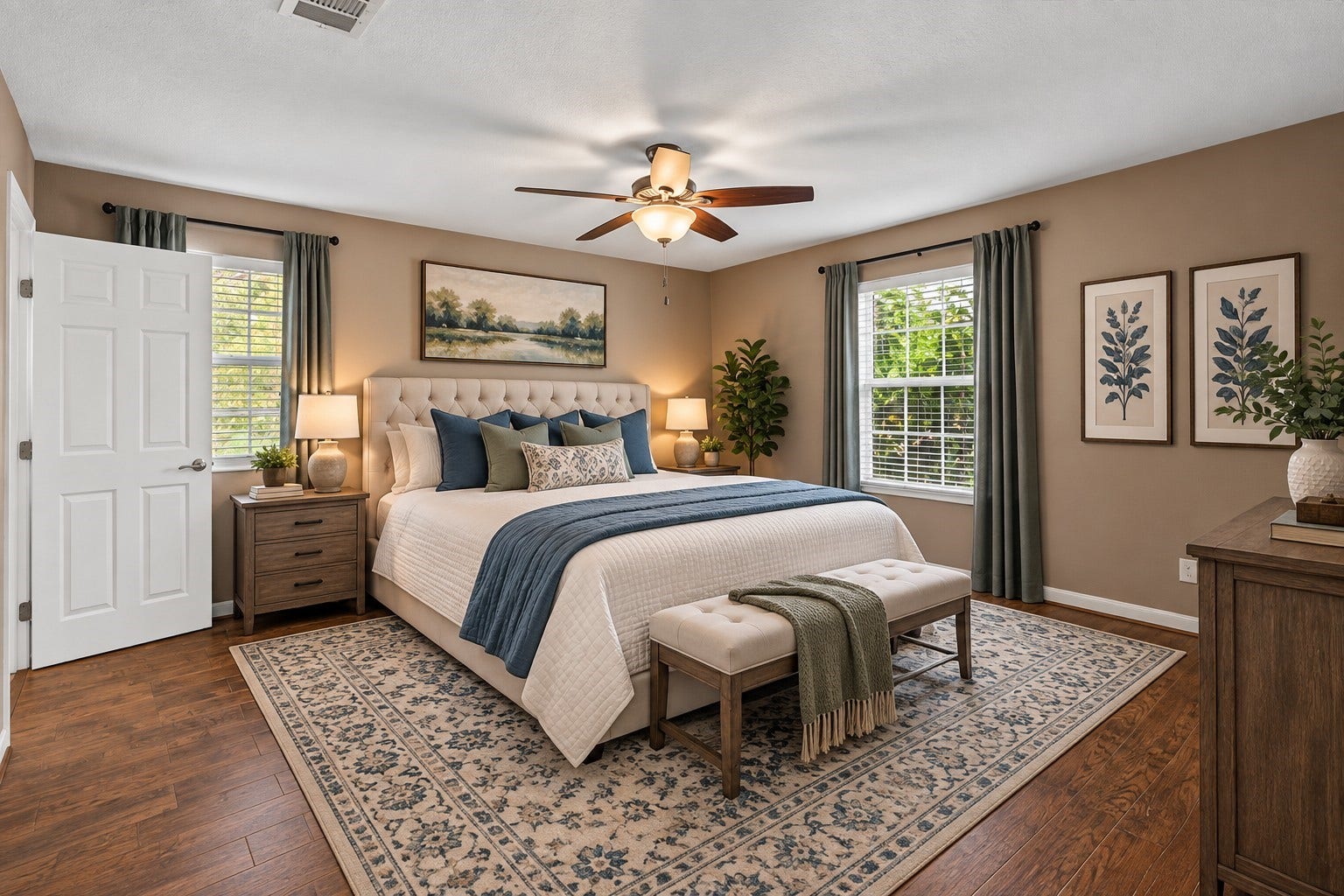 7228 Avenue R, Santa Fe, TX 77510 Virtually staged primary bedroom.