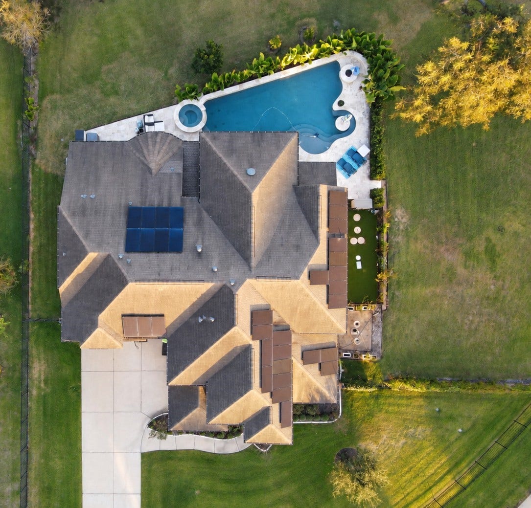 5018 Southampton Road, Missouri City, TX 77459 Aerial view of 5018 Southampton Road.