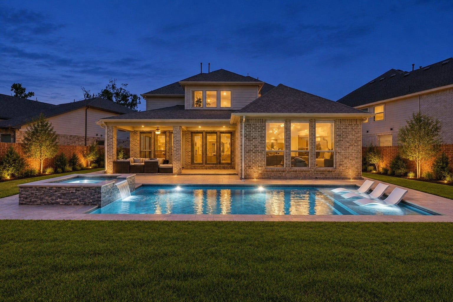 10606 Novy Grove Drive, Missouri City, TX 77459 The possibilities are endless! A pool and a little landscaping can take this space from a backyard to a fabulous backyard retreat! (Virtual rendering to show the potential!)