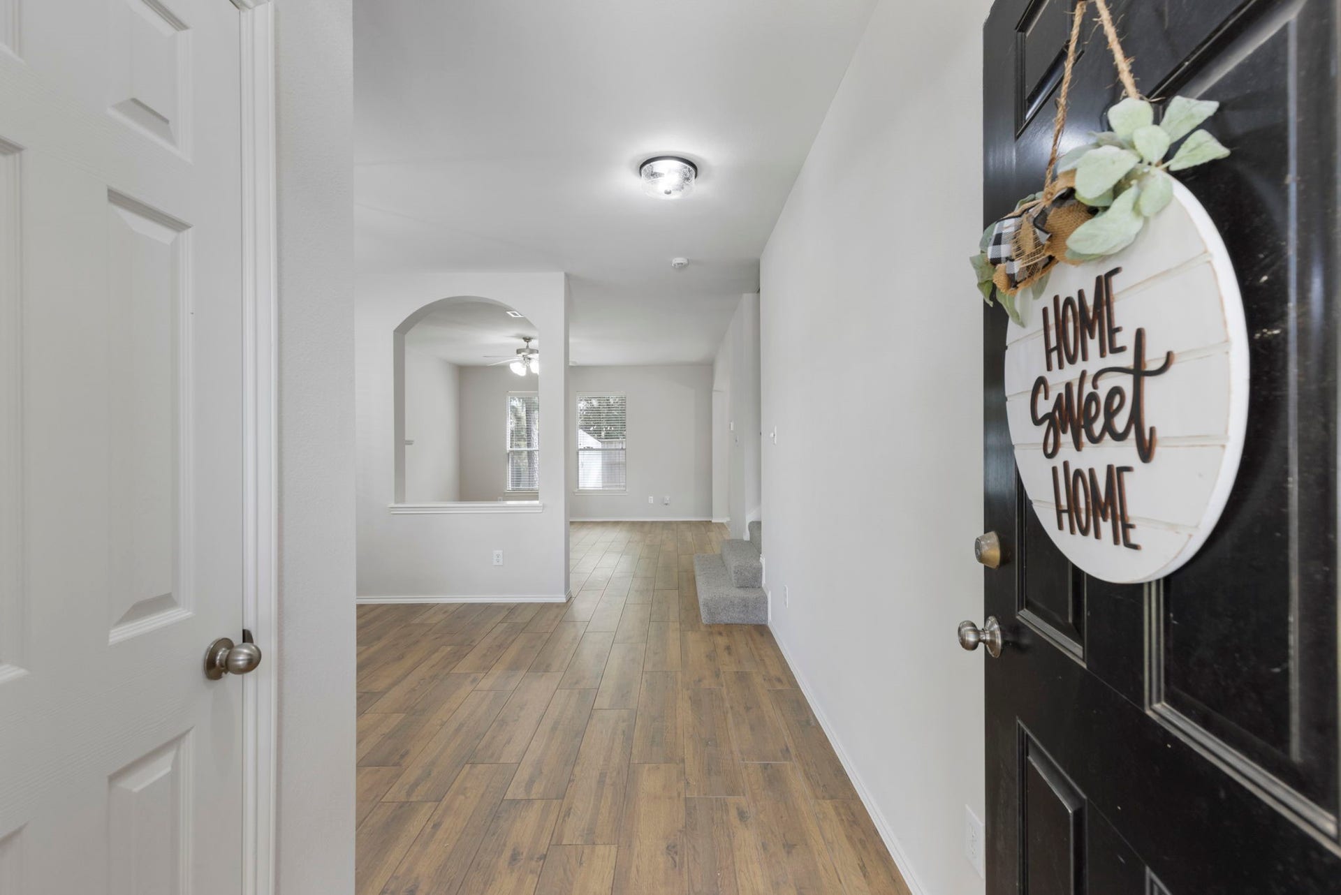 2318 Colonial Springs Lane, Spring, TX 77386 As you enter there is a coat closet to the left. Notice the neutral fresh paint, tile floors and updated fixtures.