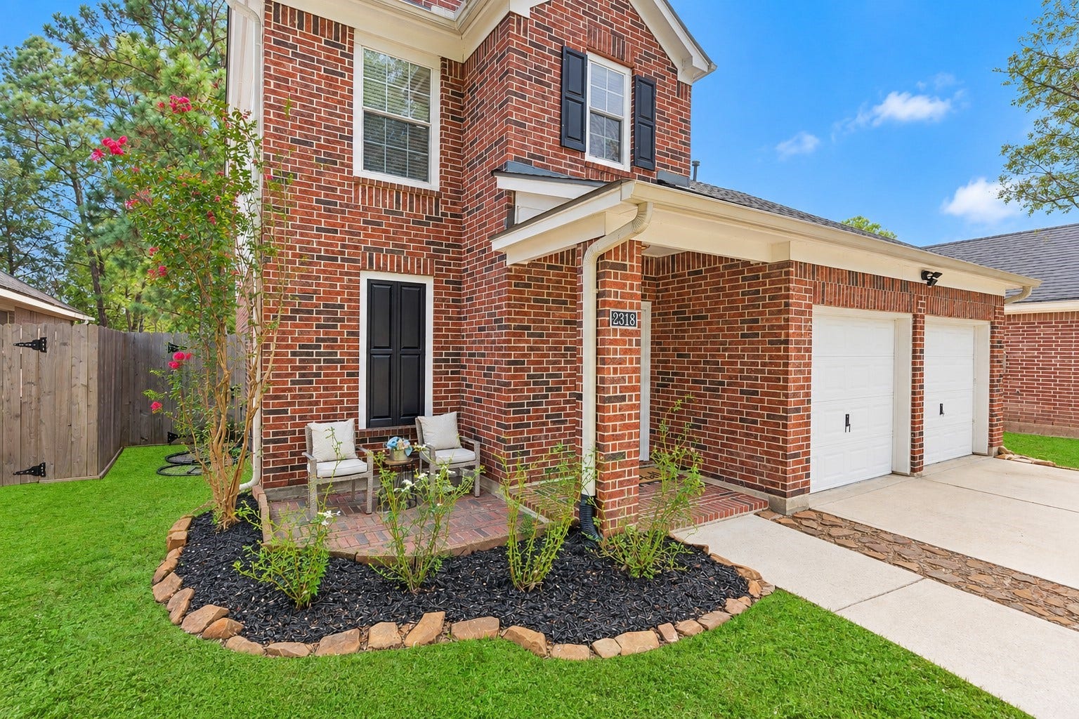 2318 Colonial Springs Lane, Spring, TX 77386 Cute front porch area.