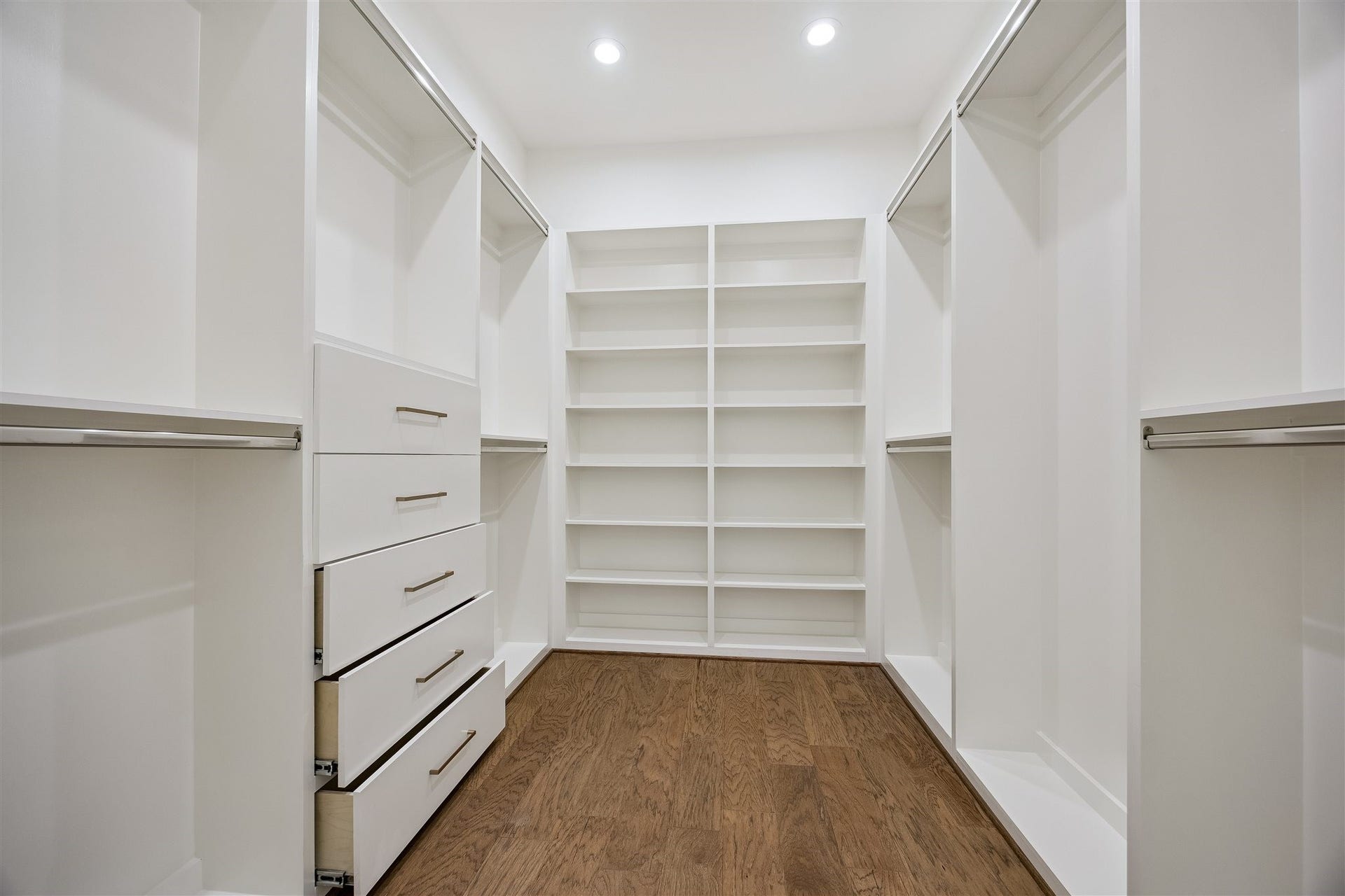 Large walk-in primary closet