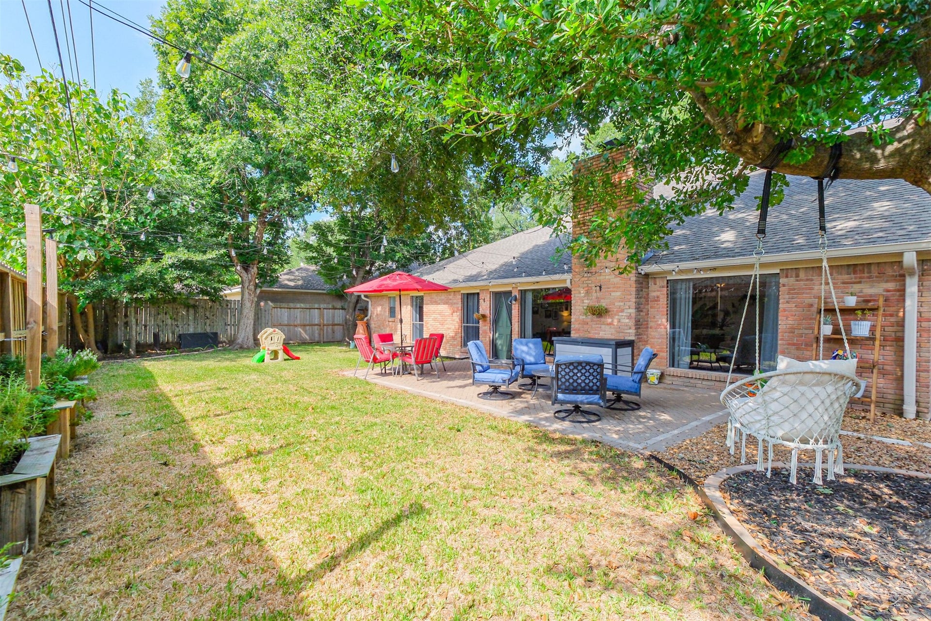 14211 Swiss Hill Drive, Houston, TX 77077 There is plenty of green space out back.