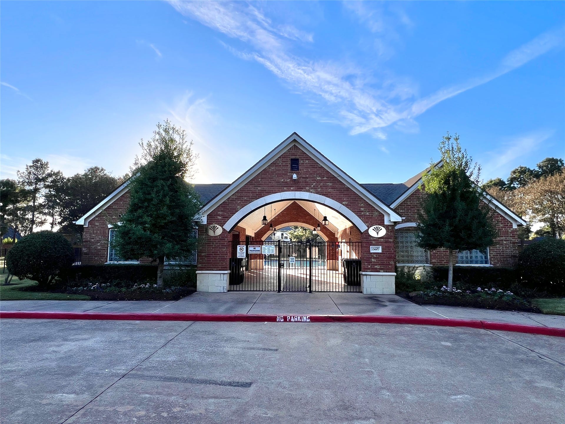 Elegant Neighborhood Community entrance