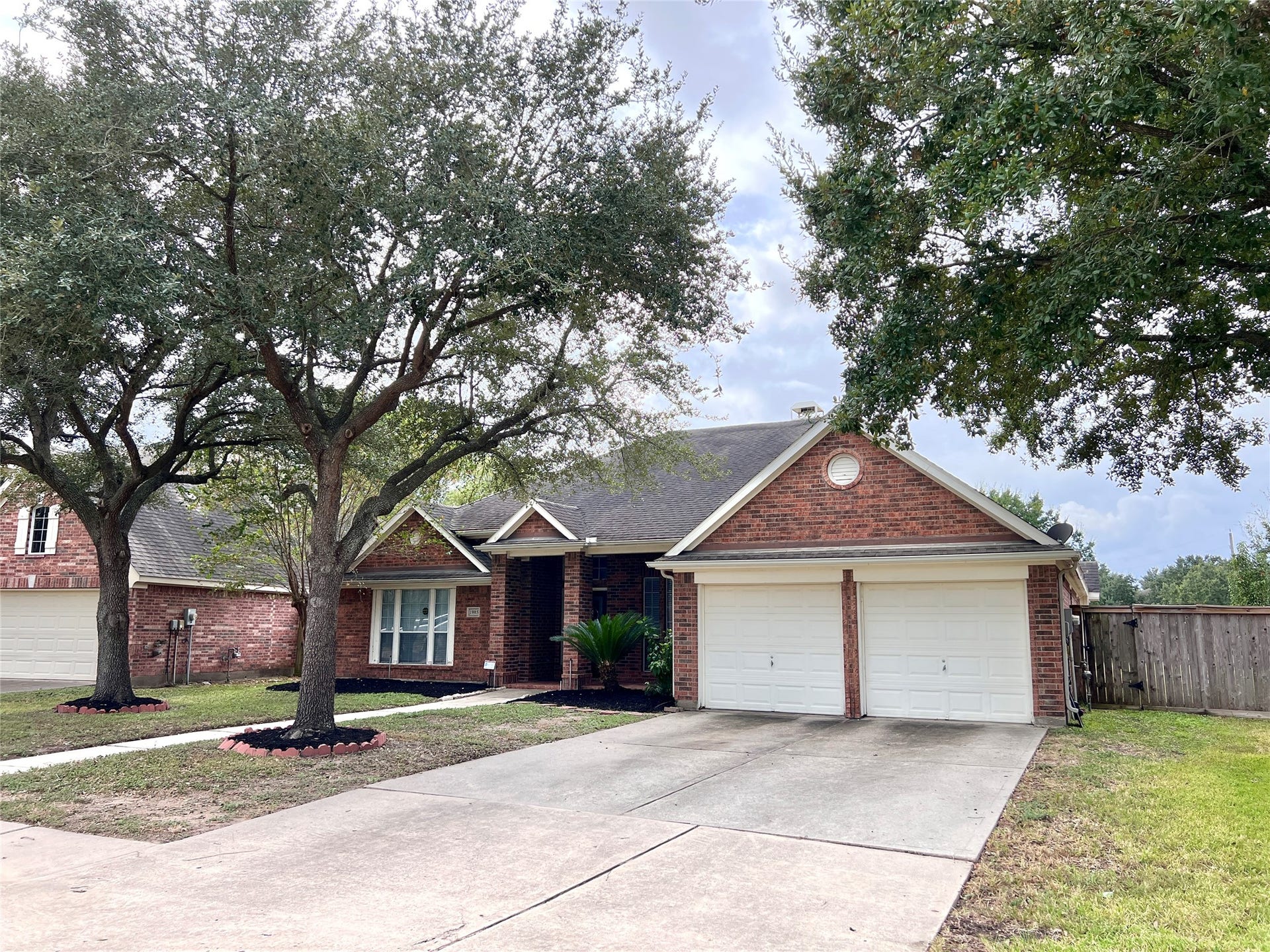 Double Driveway and a nice yard