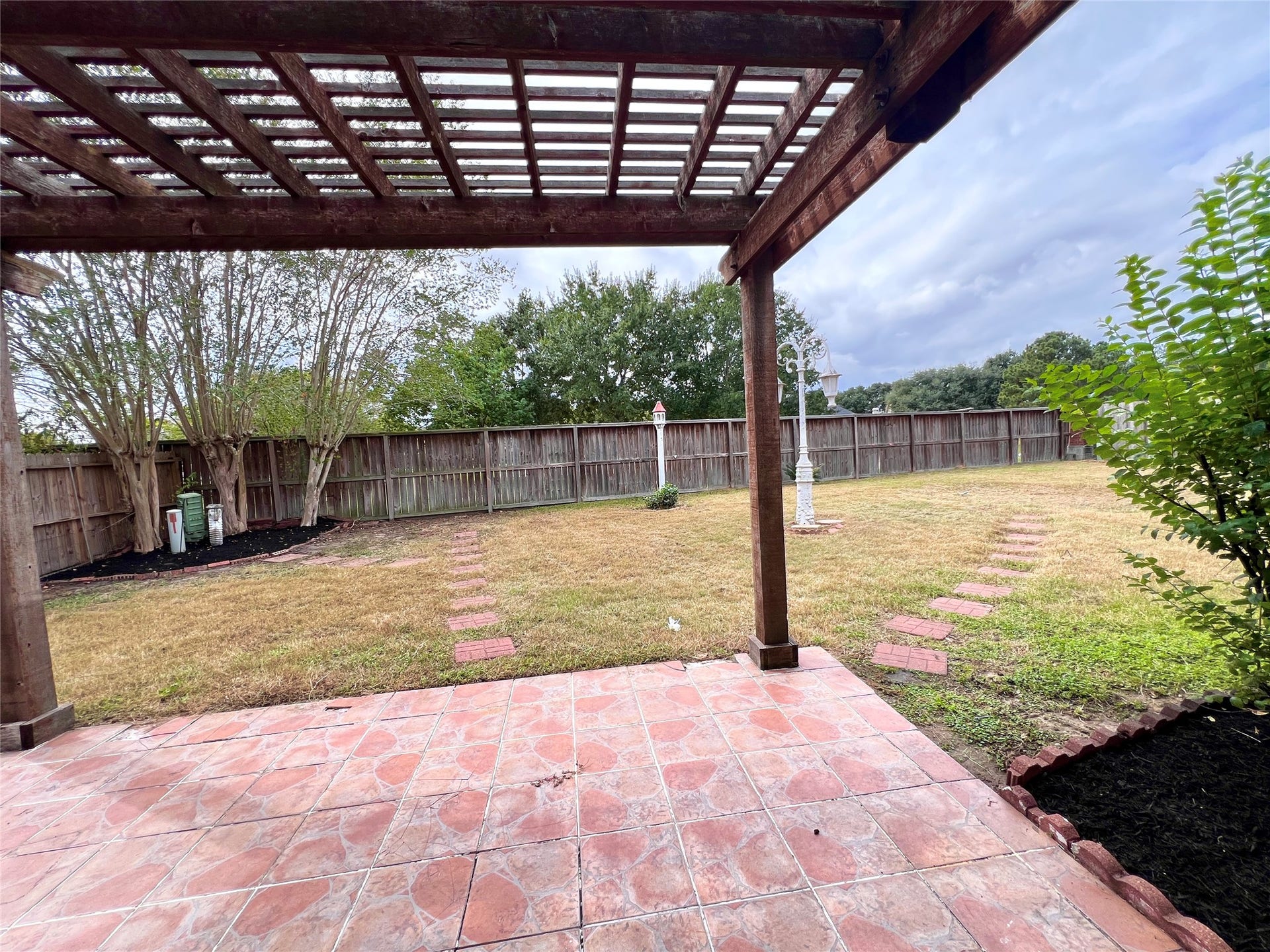 View of the Terrace from the back door  to the breakfast room