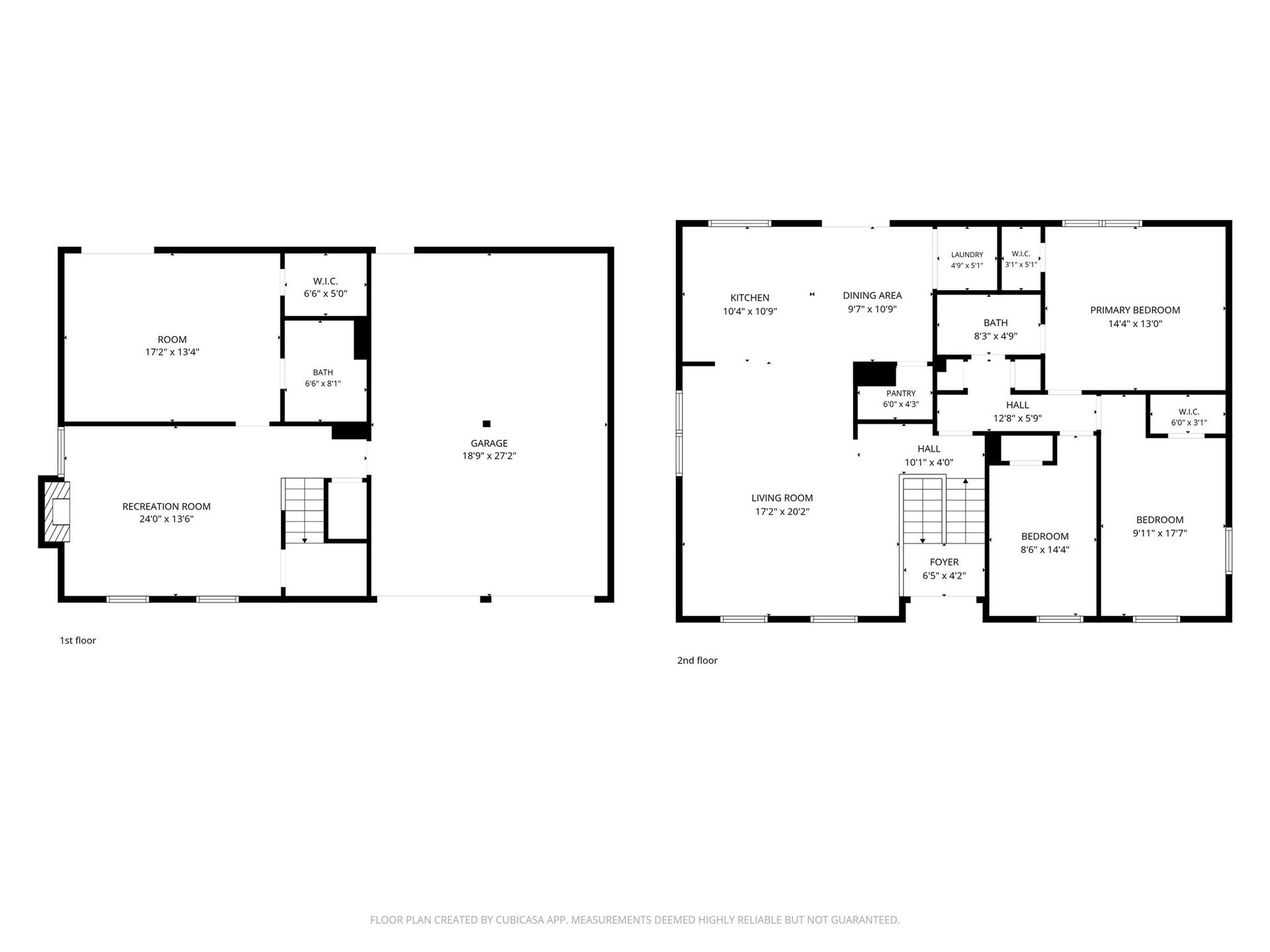 First and Second floor