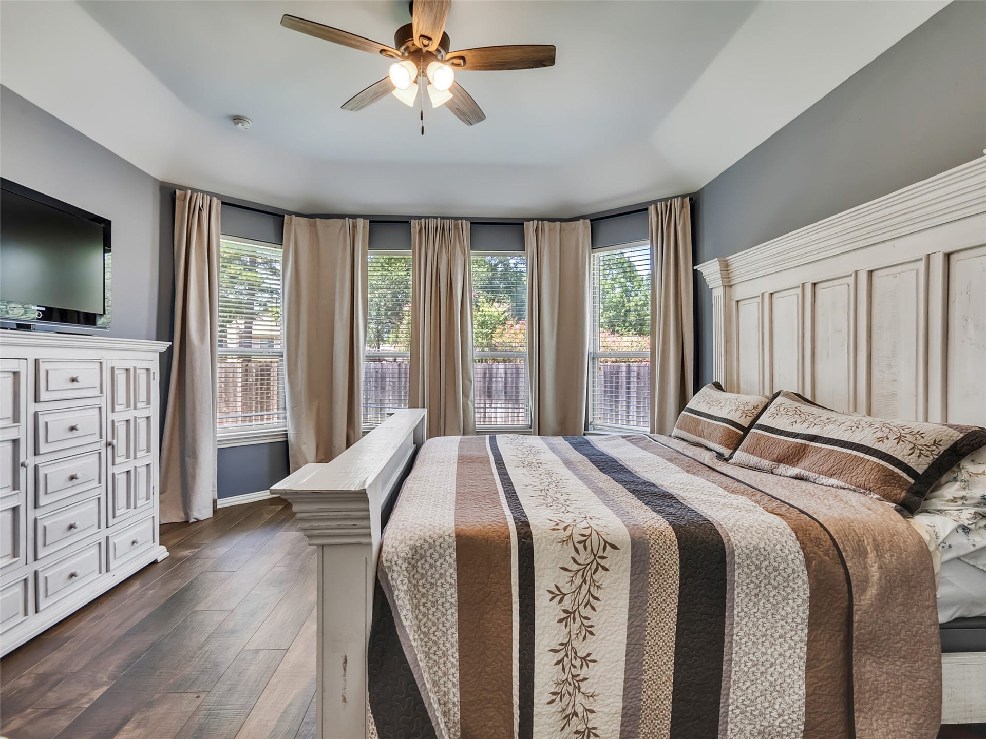 Relax in the spacious primary suite