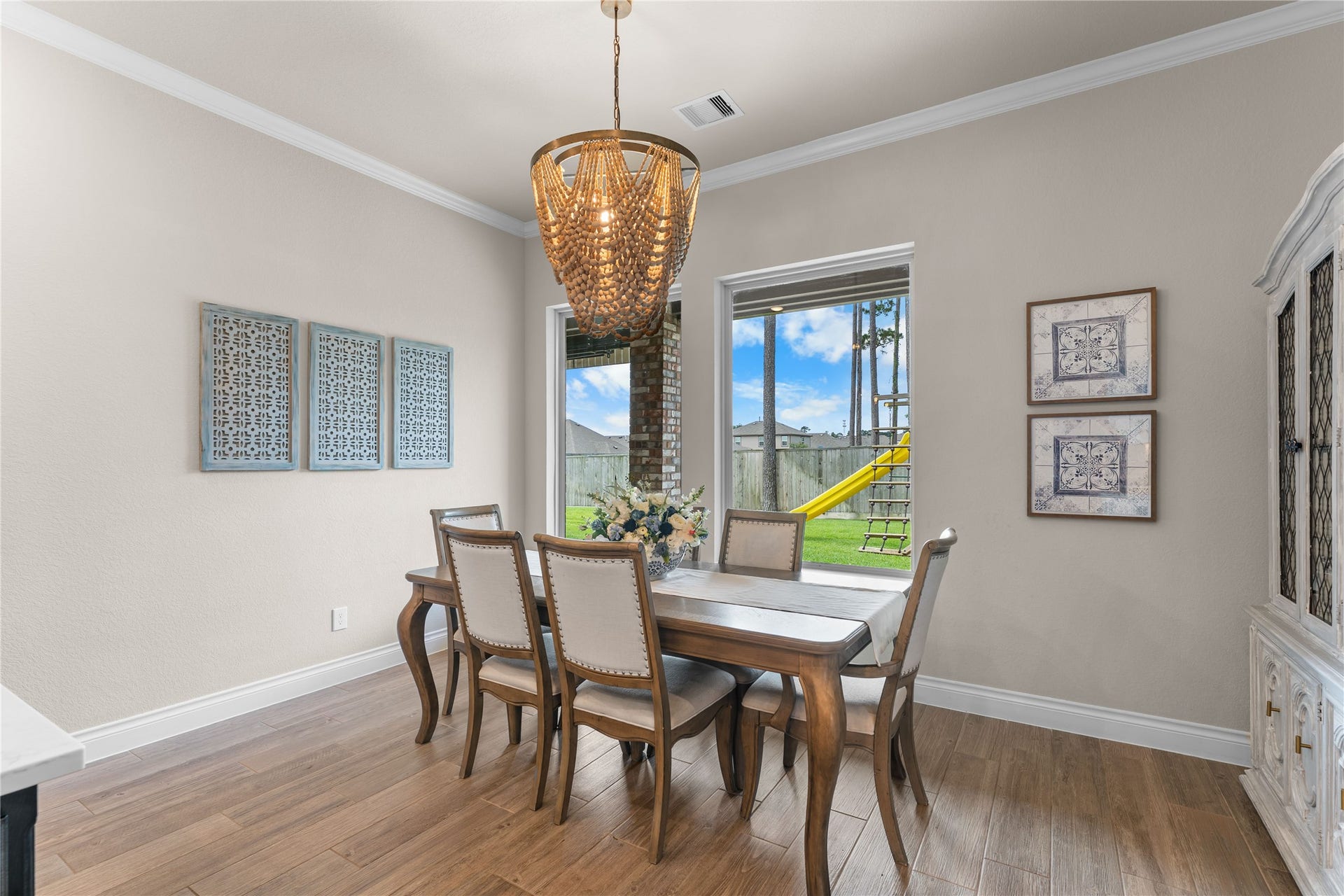 40803 Mostyn Drive, Magnolia, TX 77354 Spacious dining space perfect for gatherings both casual and formal.