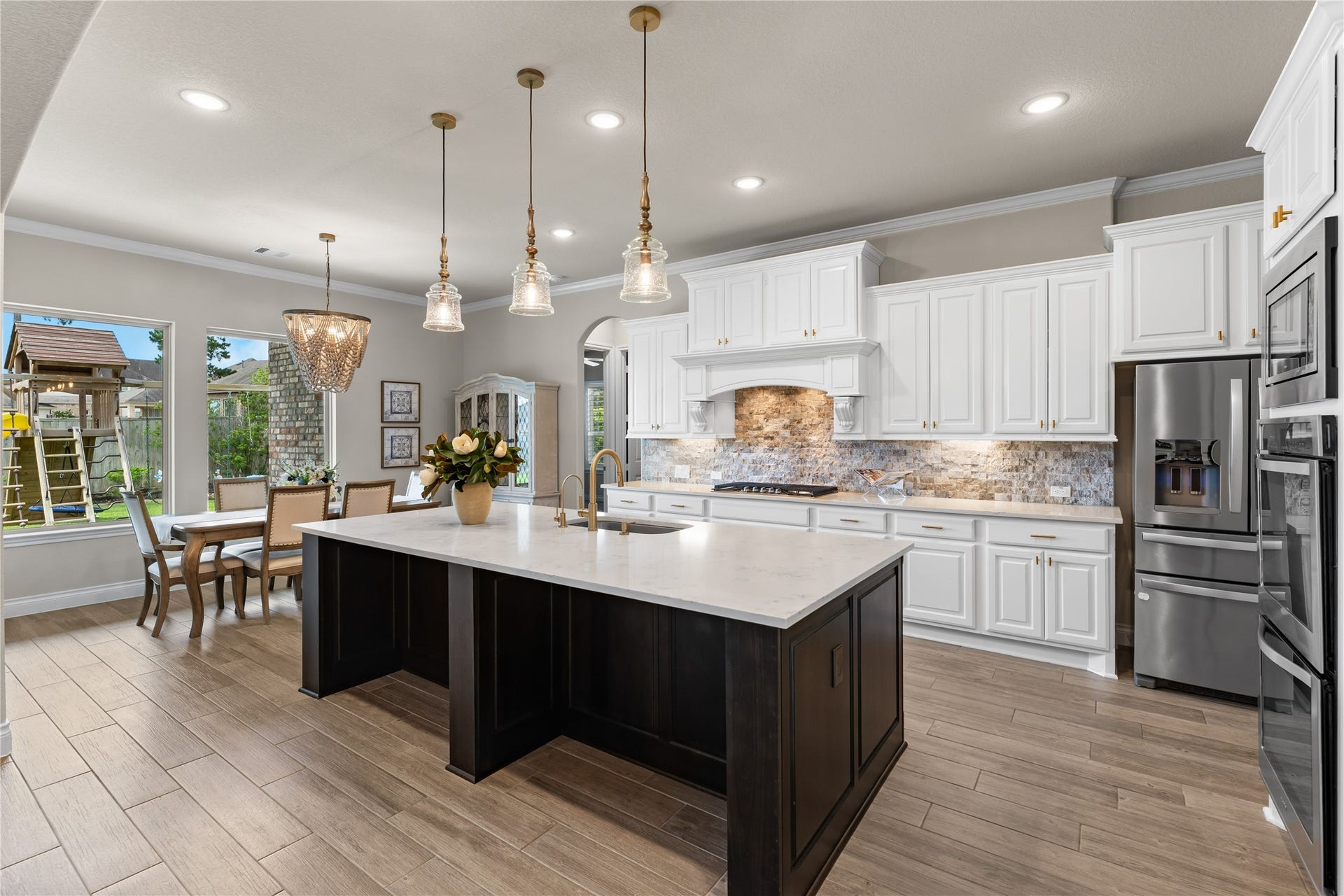 40803 Mostyn Drive, Magnolia, TX 77354 Expansive kitchen layout ideal for entertaining and everyday functionality