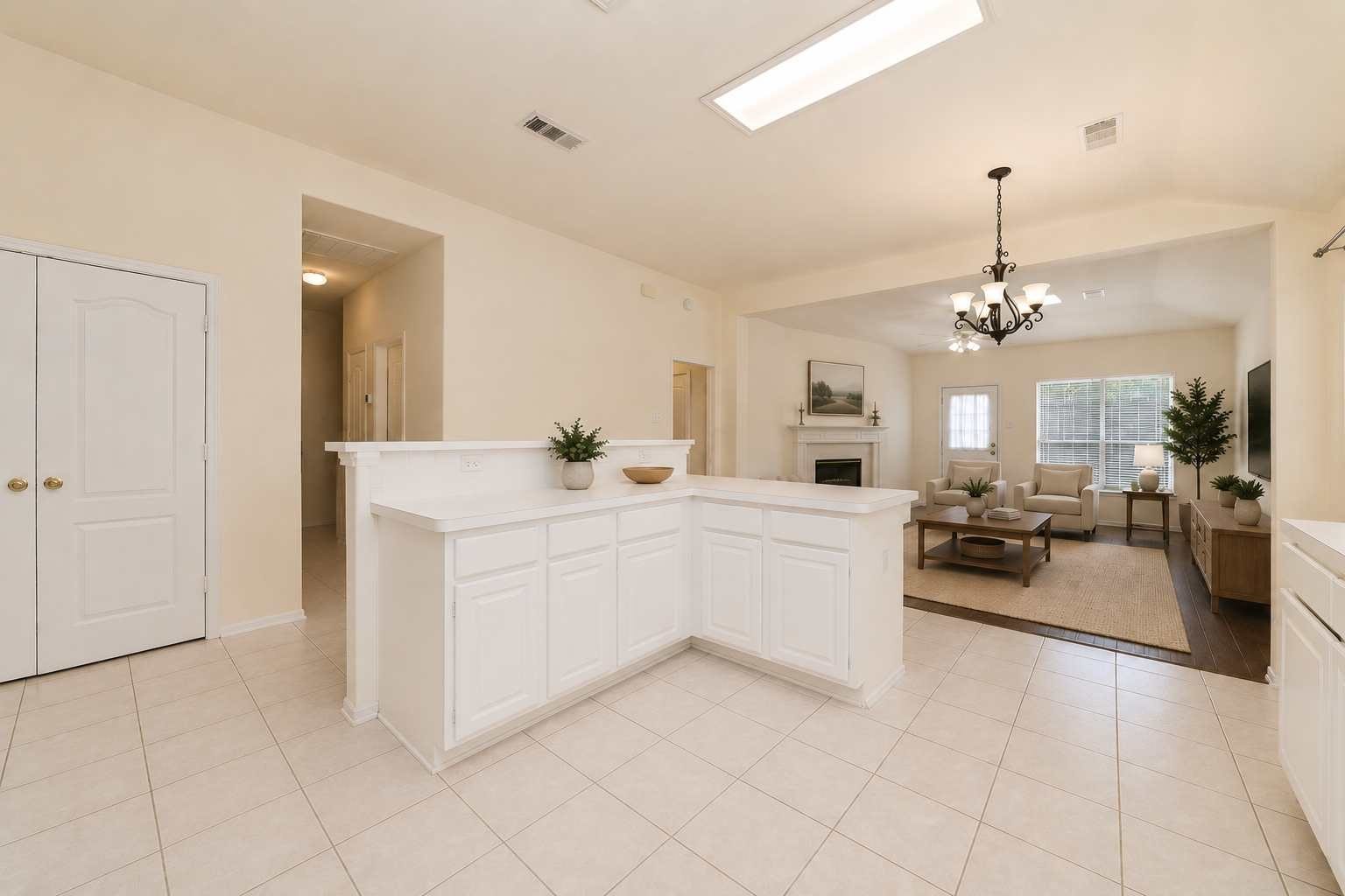 10011 Redoak Pass Lane, Houston, TX 77064 Virtually staged kitchen