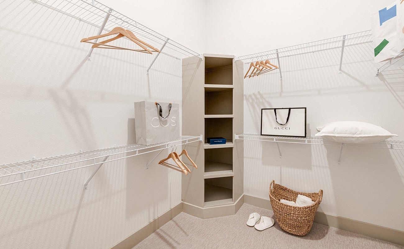 180 Malone Street, #2317, Houston, TX 77007 Walk in closet for the A1 plan