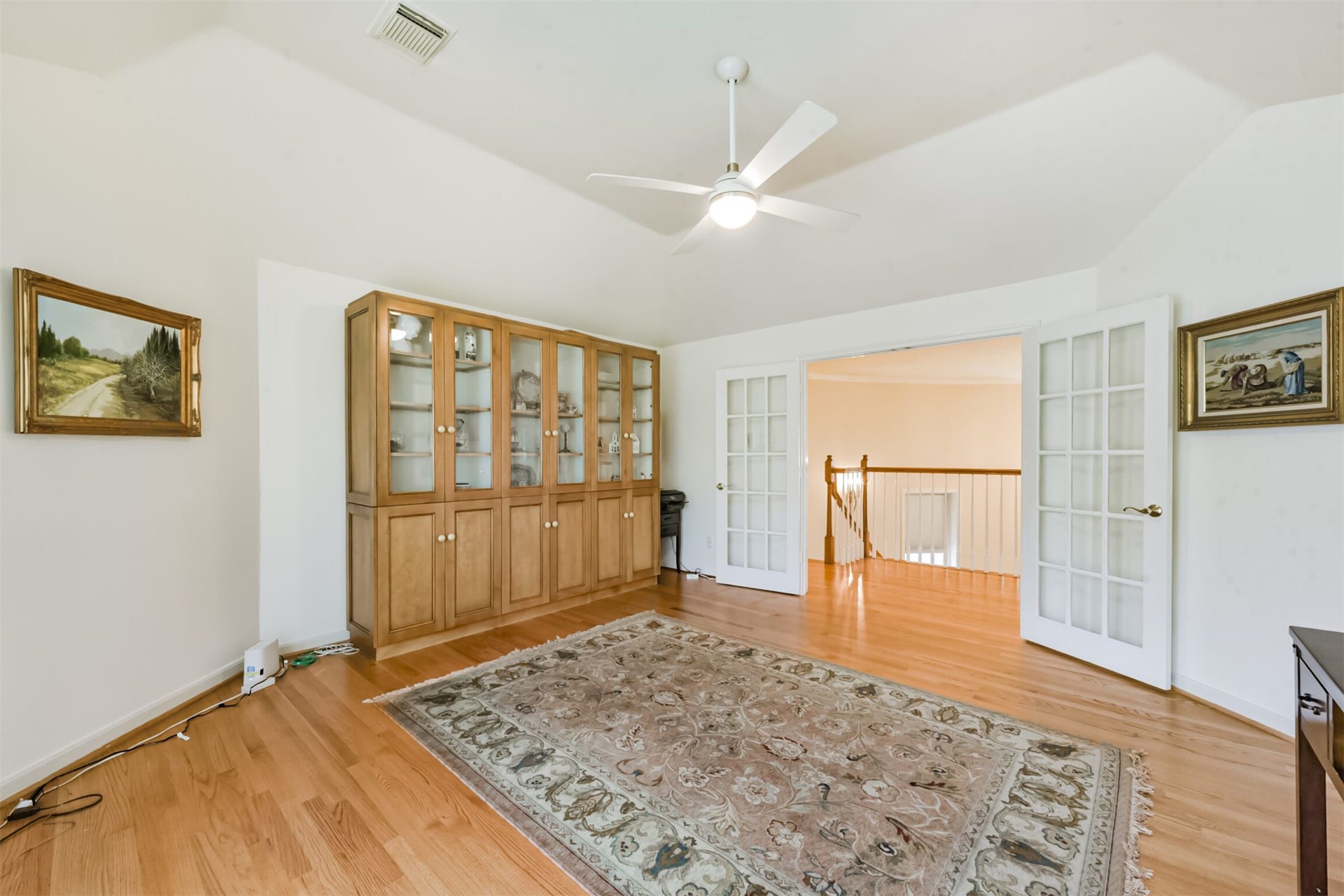 5346 Navarro Street, Houston, TX 77056 Game room with French doors.