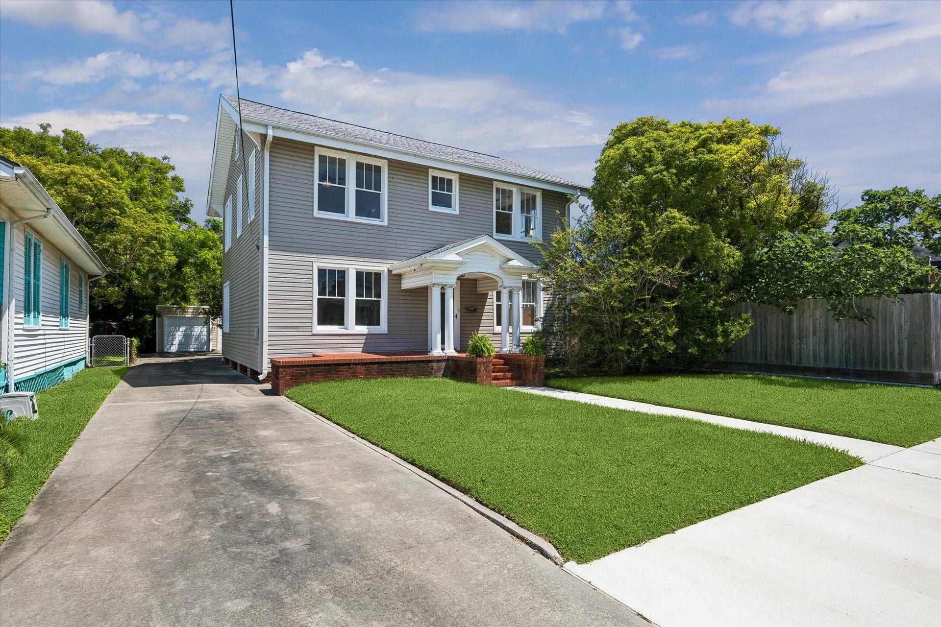 3910 Avenue R 1/2, Galveston, TX 77550 Grand 1927 Colonial Revival 2-story home.