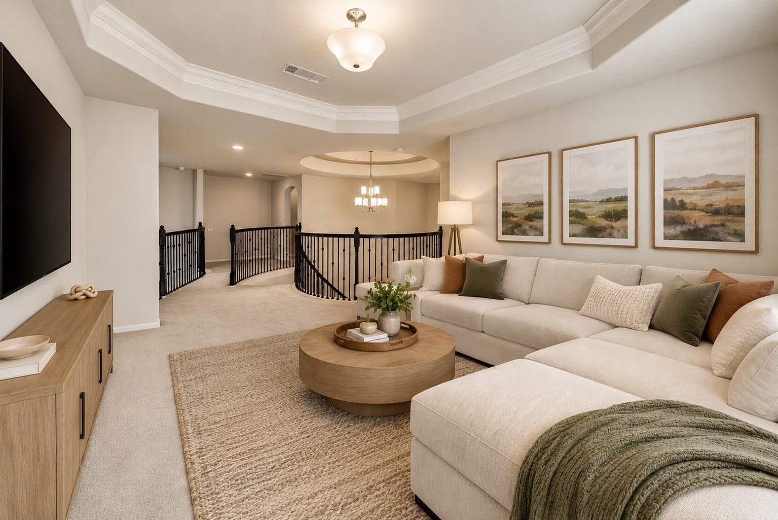 27106 Spanish Wind Court, Magnolia, TX 77354 Upstairs is the game room or in this case a den to relax in.