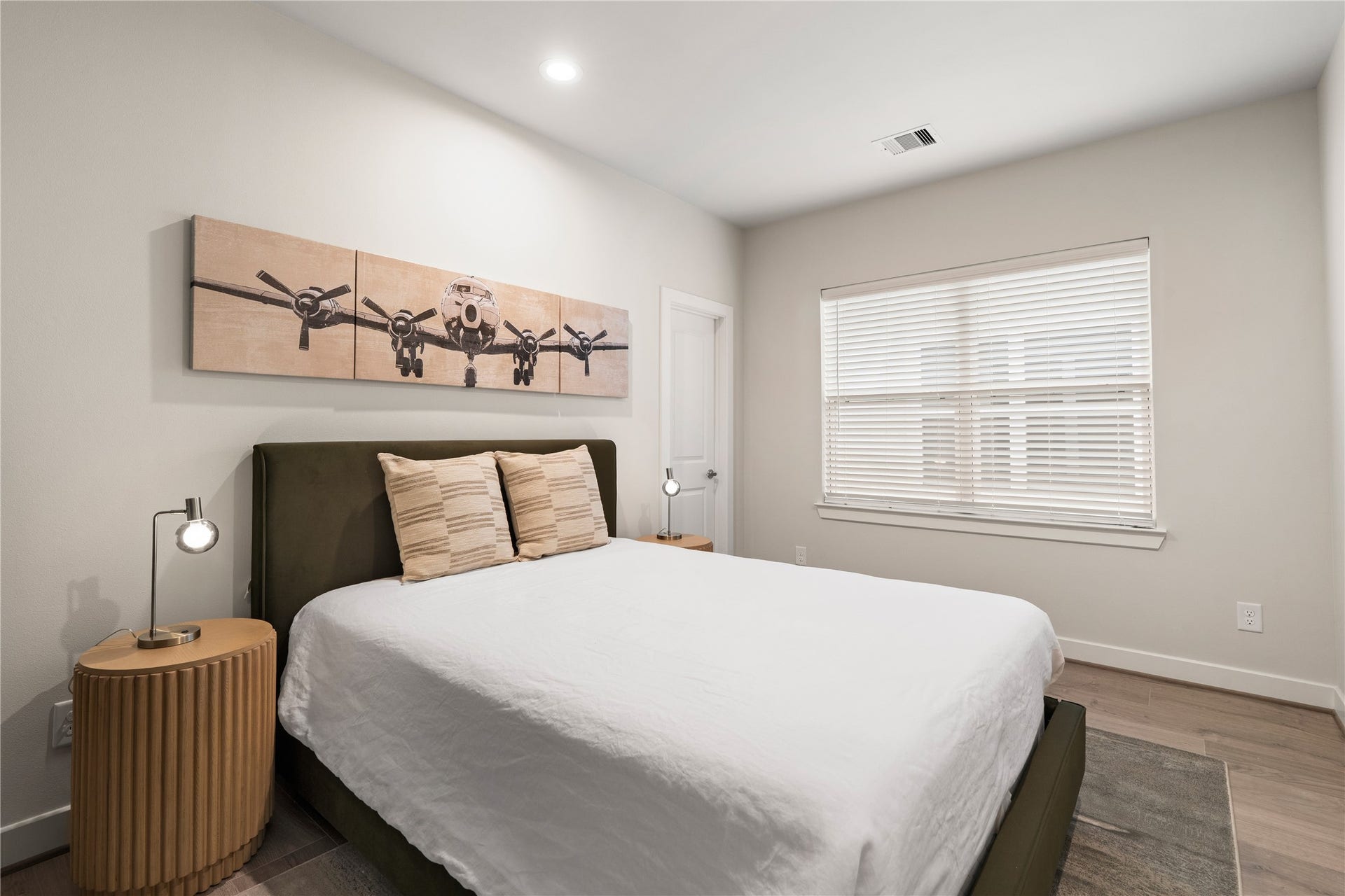 3925 Willowbend Point Drive, Houston, TX 77025 Representative photo showing the communitys model home secondary bedroom. Layout and selections may vary.