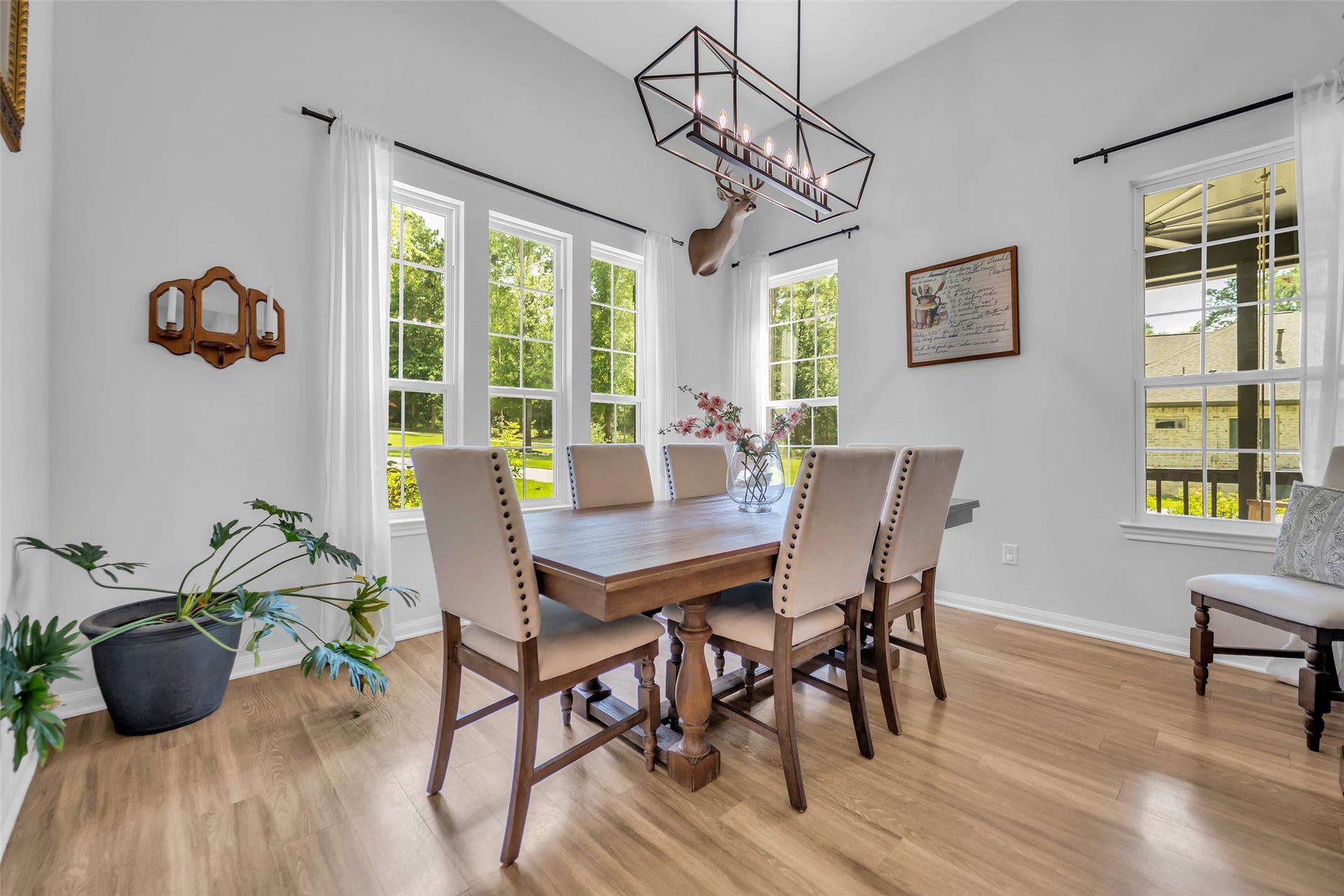 14663 Diamond Shores, Willis, TX 77378 Formal dining room with high ceilings, large windows, and tons of light