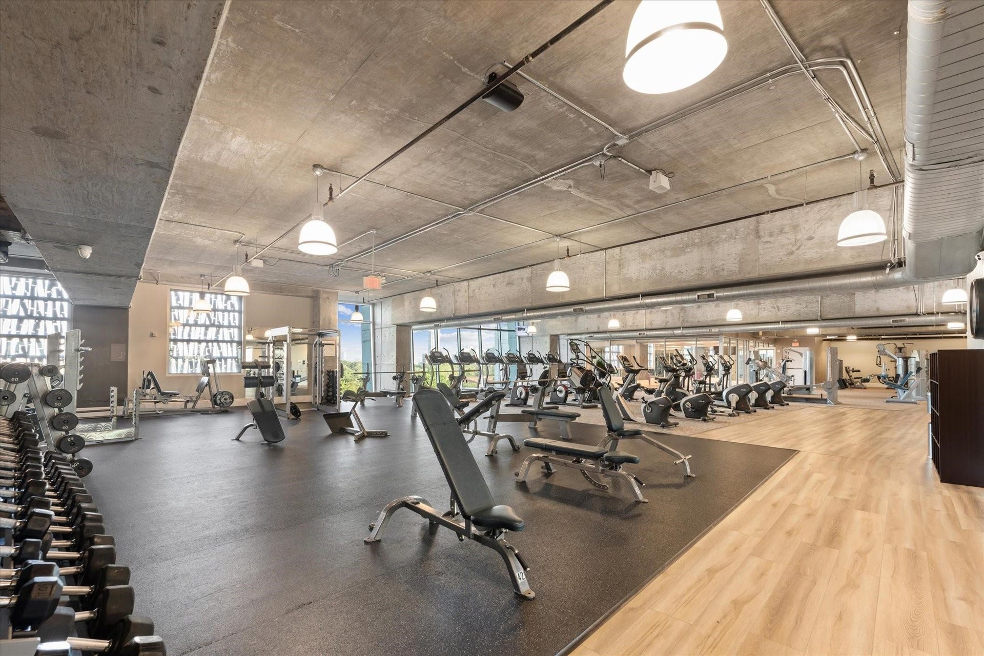 World class gym offers boxing, virtual classes, dry and wet sauna's dressing rooms, showers etc.