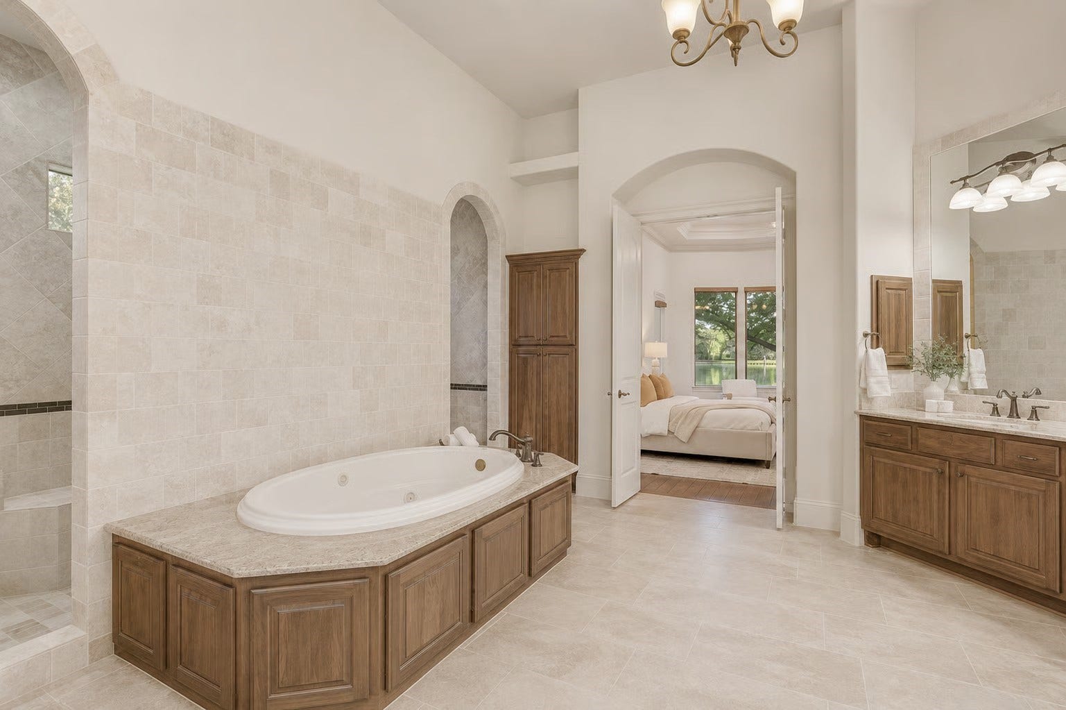 702 Piedmont Street, Sugar Land, TX 77478 Render of limewashed stone and lightened finishes