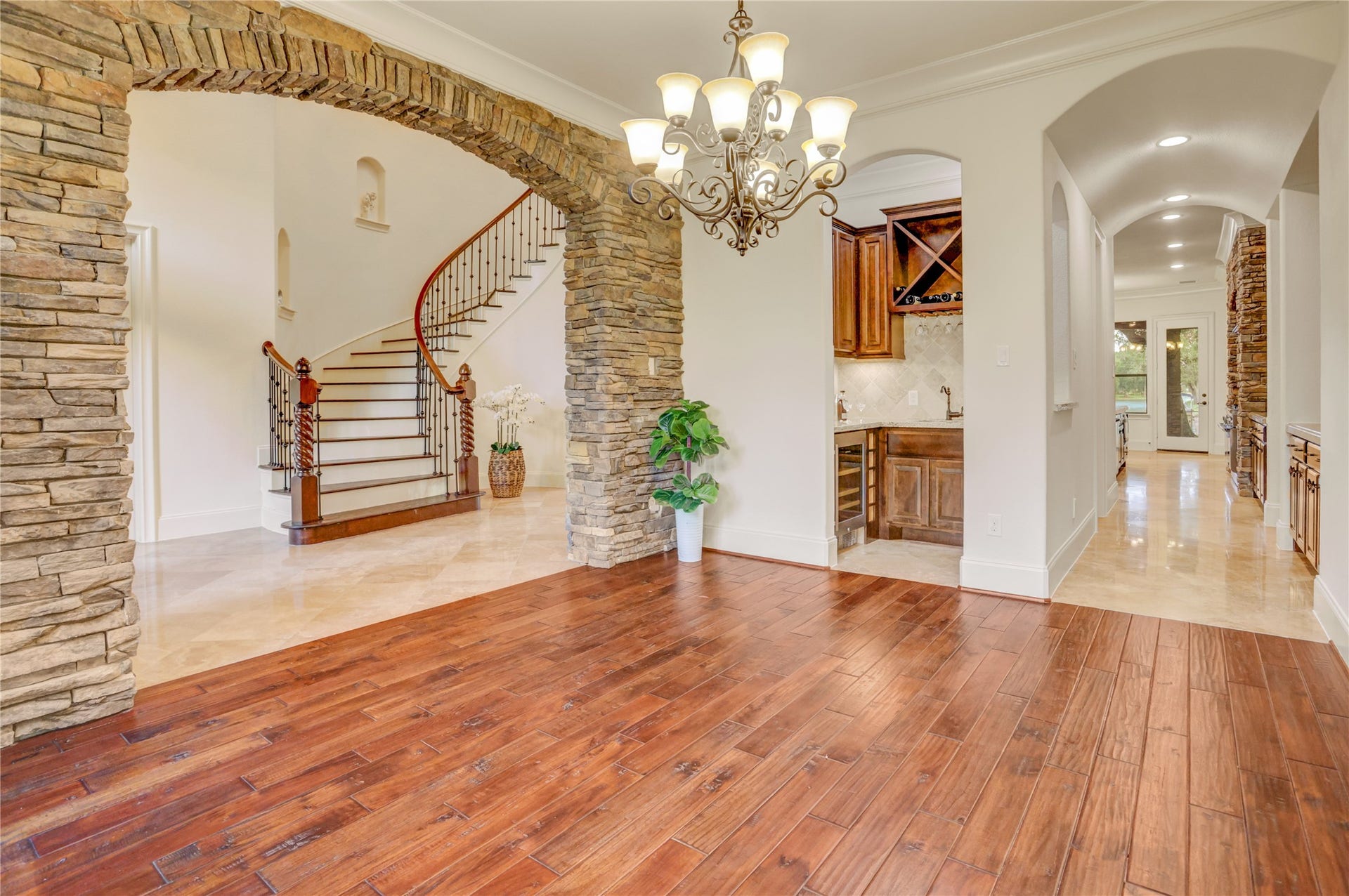 702 Piedmont Street, Sugar Land, TX 77478 Dining room has ample light and easy flow for entertaining