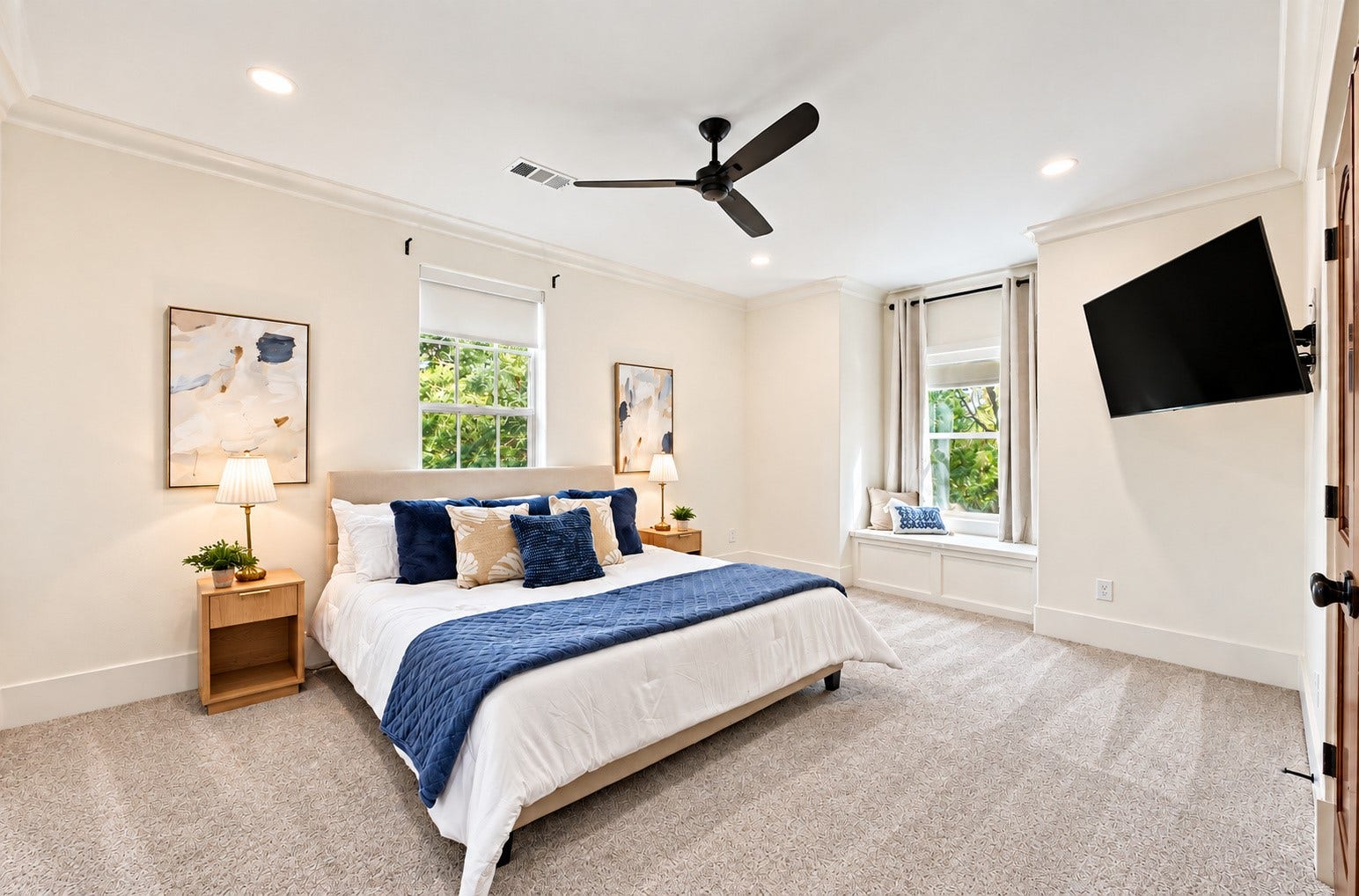 37753 Marias Way, Magnolia, TX 77354 One of two additional bedrooms within the separate apartment offers generous space, natural light and comfortable accommodations for family or guests.