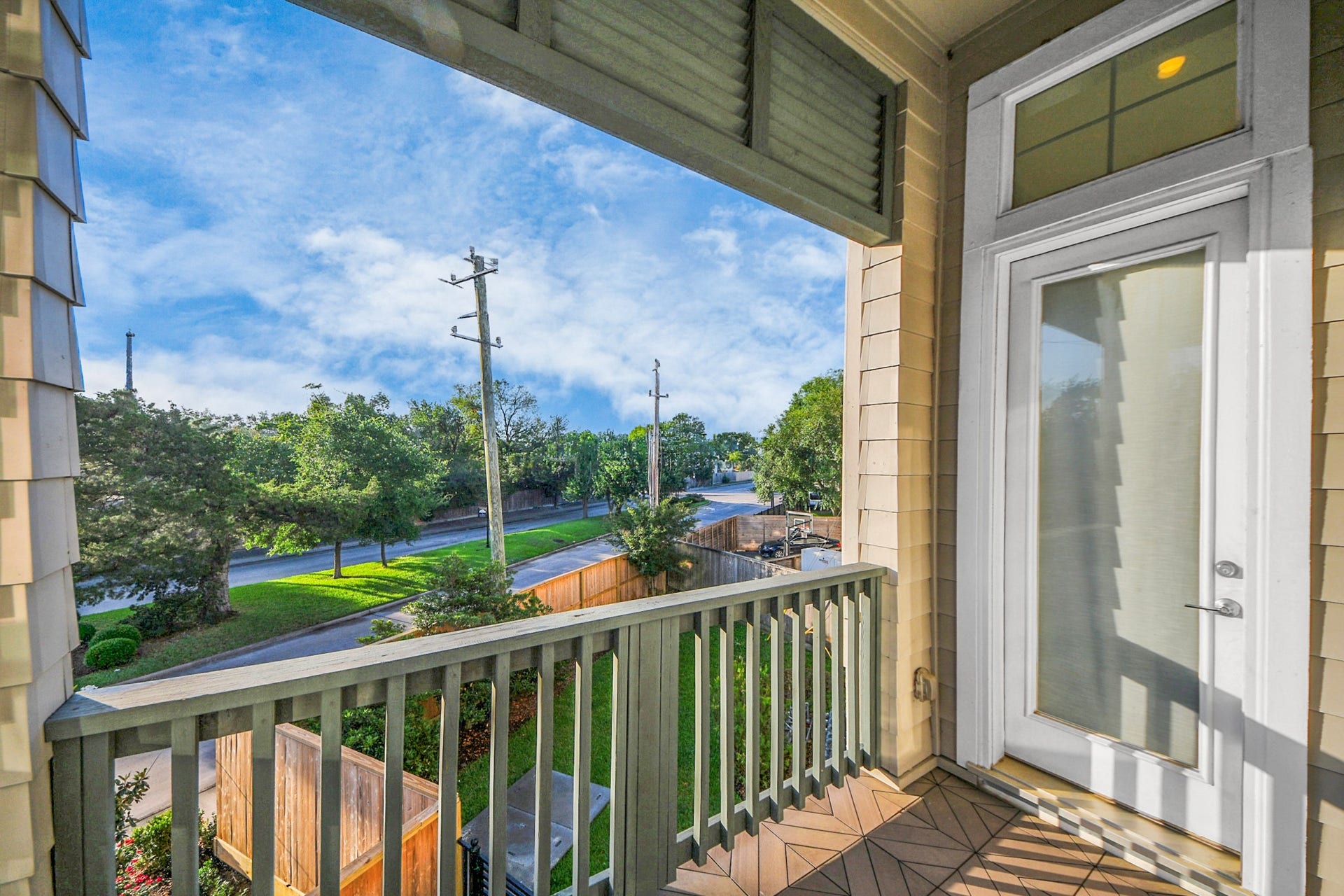 4005 Woodshire Village Estates, Houston, TX 77025 Balcony on 2nd floor