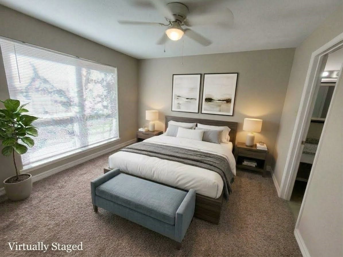 18800 Egret Bay Boulevard, #1101, Webster, TX 77058 Virtually Staged Primary Bedroom