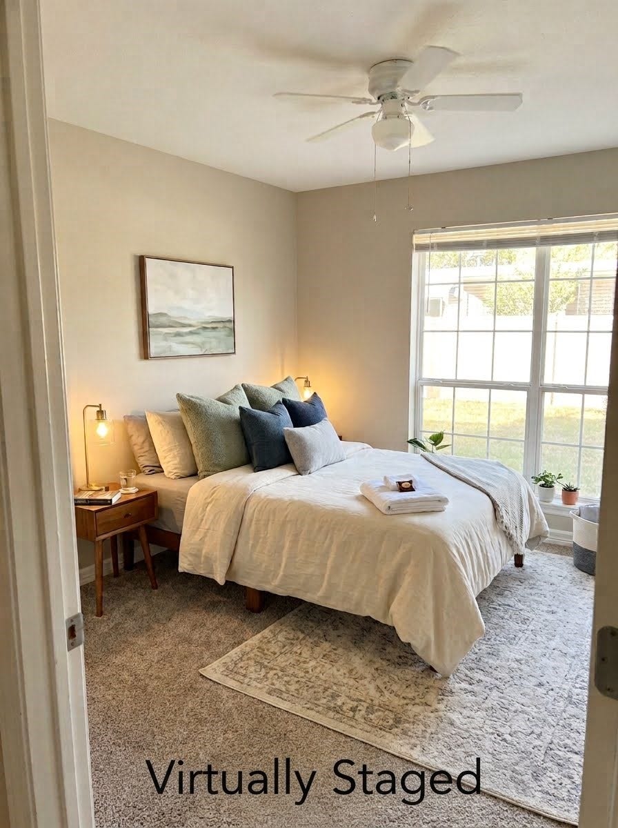 18800 Egret Bay Boulevard, #1101, Webster, TX 77058 Guest Bedroom - Virtually Staged