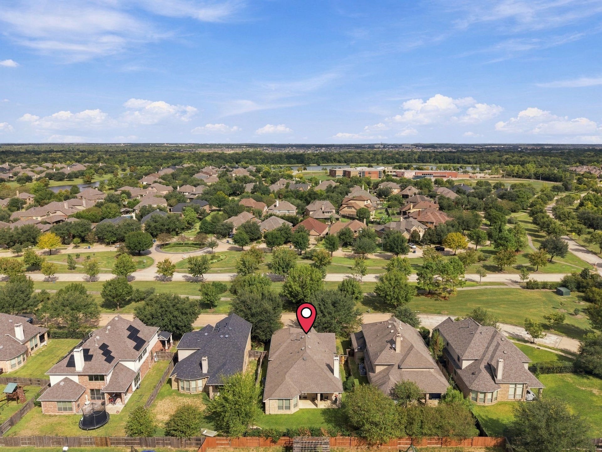 19011 Crest Cove Drive, Cypress, TX 77433 Enjoy open green-space views with no front neighbors, right in the heart of Bridgeland. Walking paths wind through the neighborhood, and the acclaimed Pope Elementary is within walking distance, making everyday routines easy.