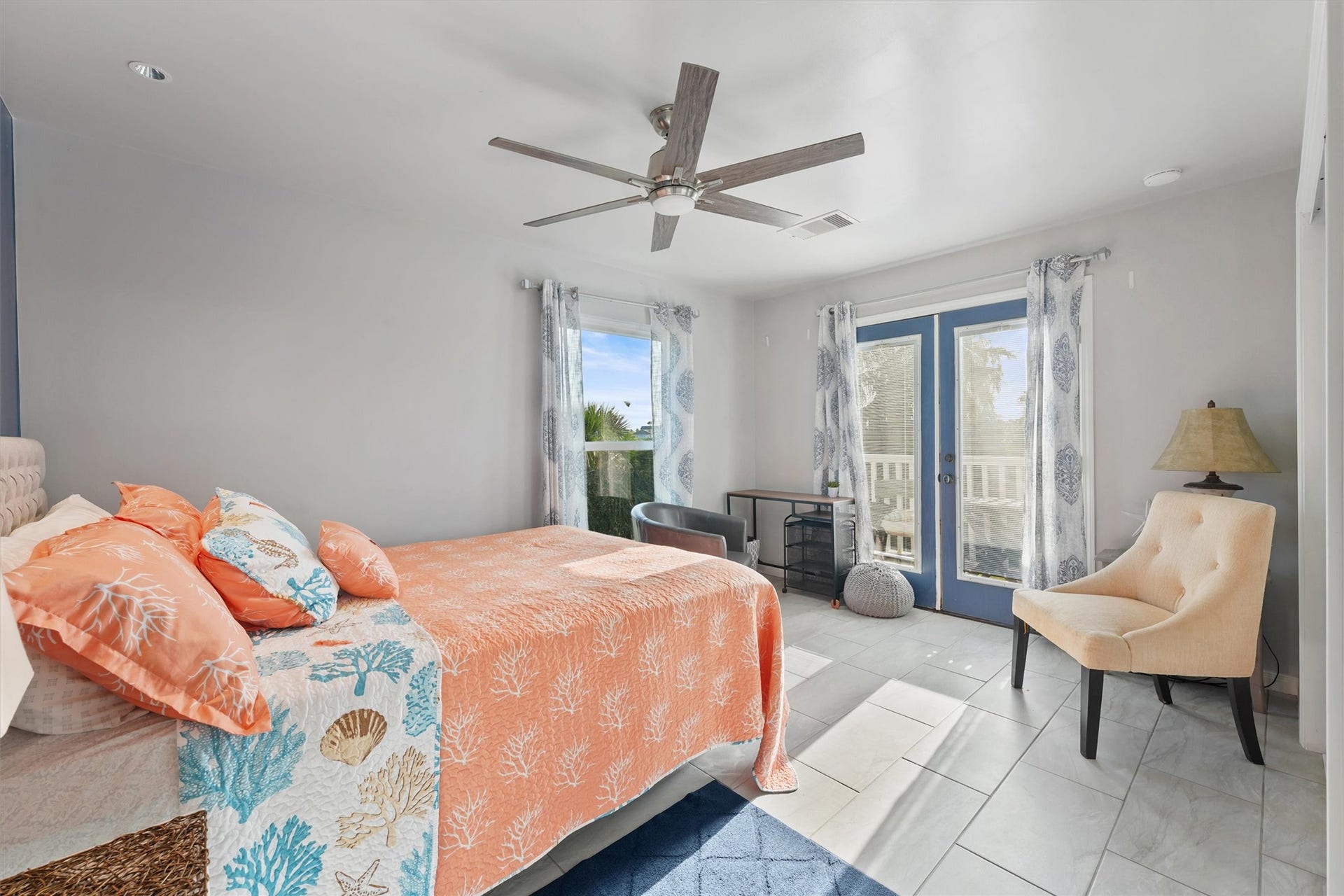 22513 Bay Point Drive, Galveston, TX 77554 Step into the sanctuary of the
primary bedroom. Large windows grace the room,
allowing natural light in!
