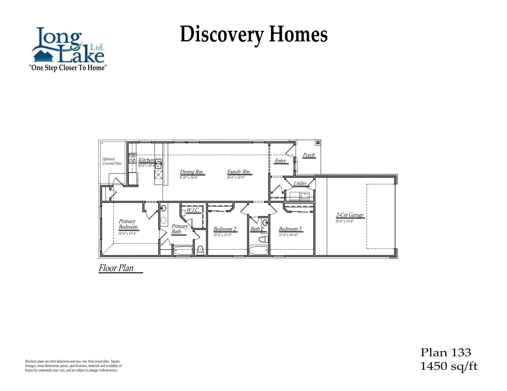 5830 Madison Trail Drive, Richmond, TX 77469 Plan 133 features 3 bedrooms, 2 full baths and over 1,400 square feet of living space.