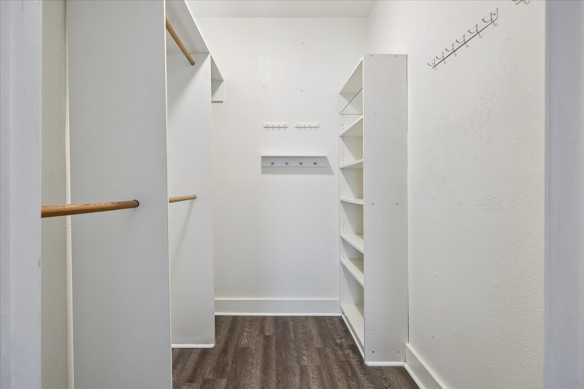 Walk-In Closet with Built Ins