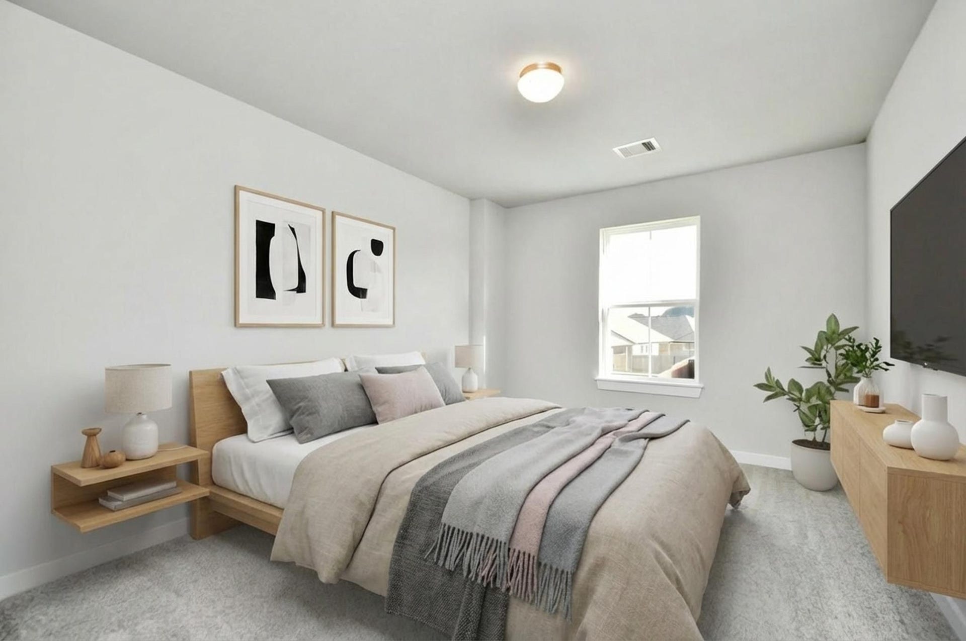 Virtually Staged - Secondary Bedroom. Sample photo of completed home with similar floor plan. Actual colors and selections may vary.