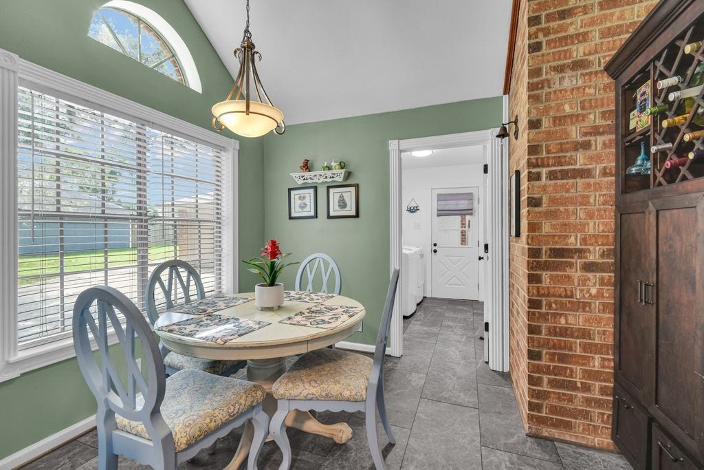 131 Frostwood Drive, Lake Jackson, TX 77566 Laundry room located off the kitchen