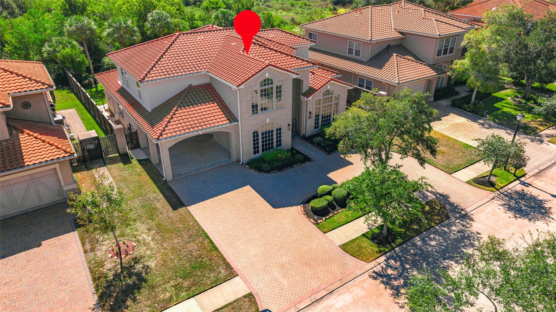 19023 Windsor Lakes Drive, Houston, TX 77094 The property backs onto George Bush Park, giving that extra privacy.