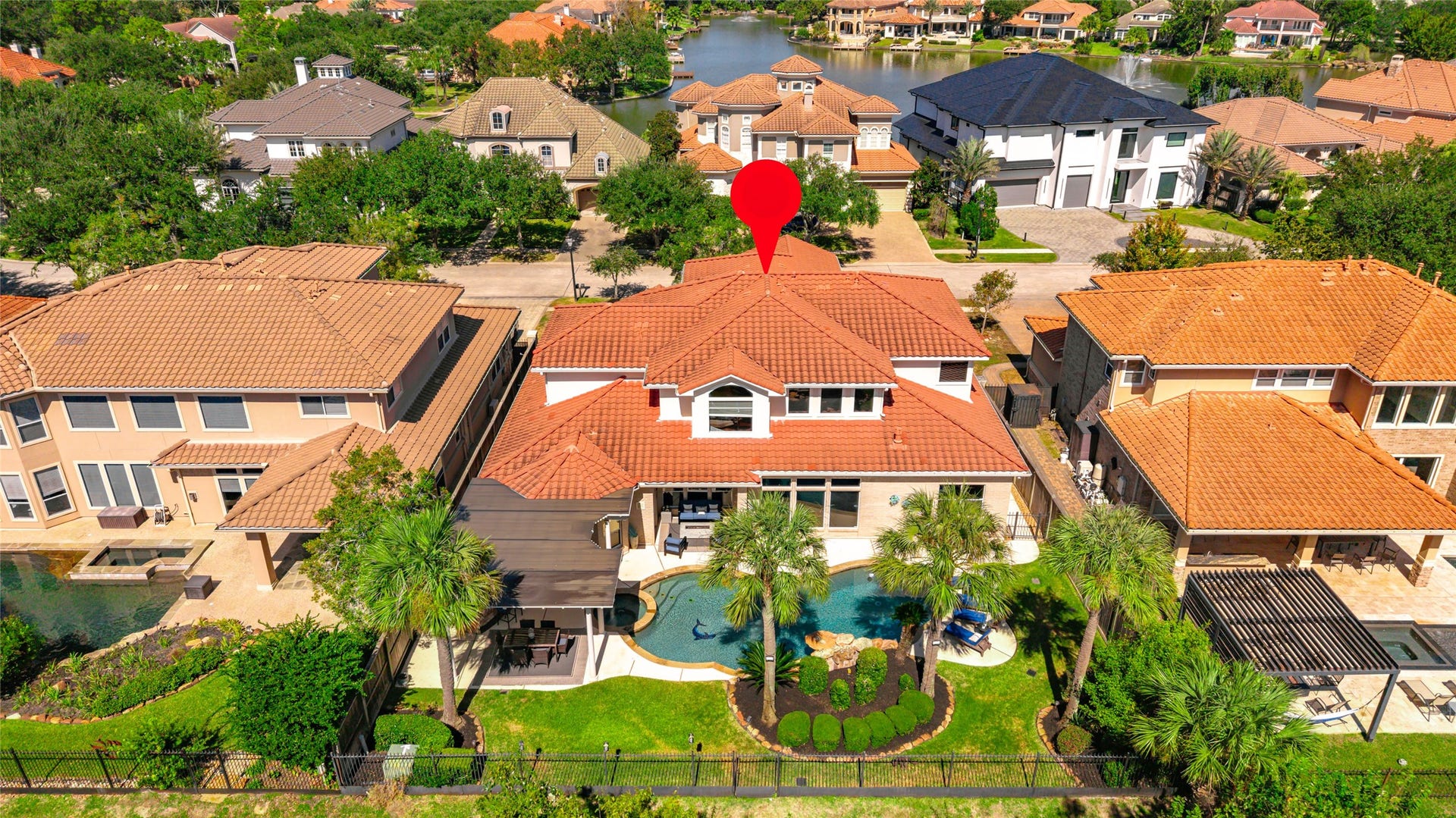 19023 Windsor Lakes Drive, Houston, TX 77094 The property is located close to one of the neighborhood lakes.