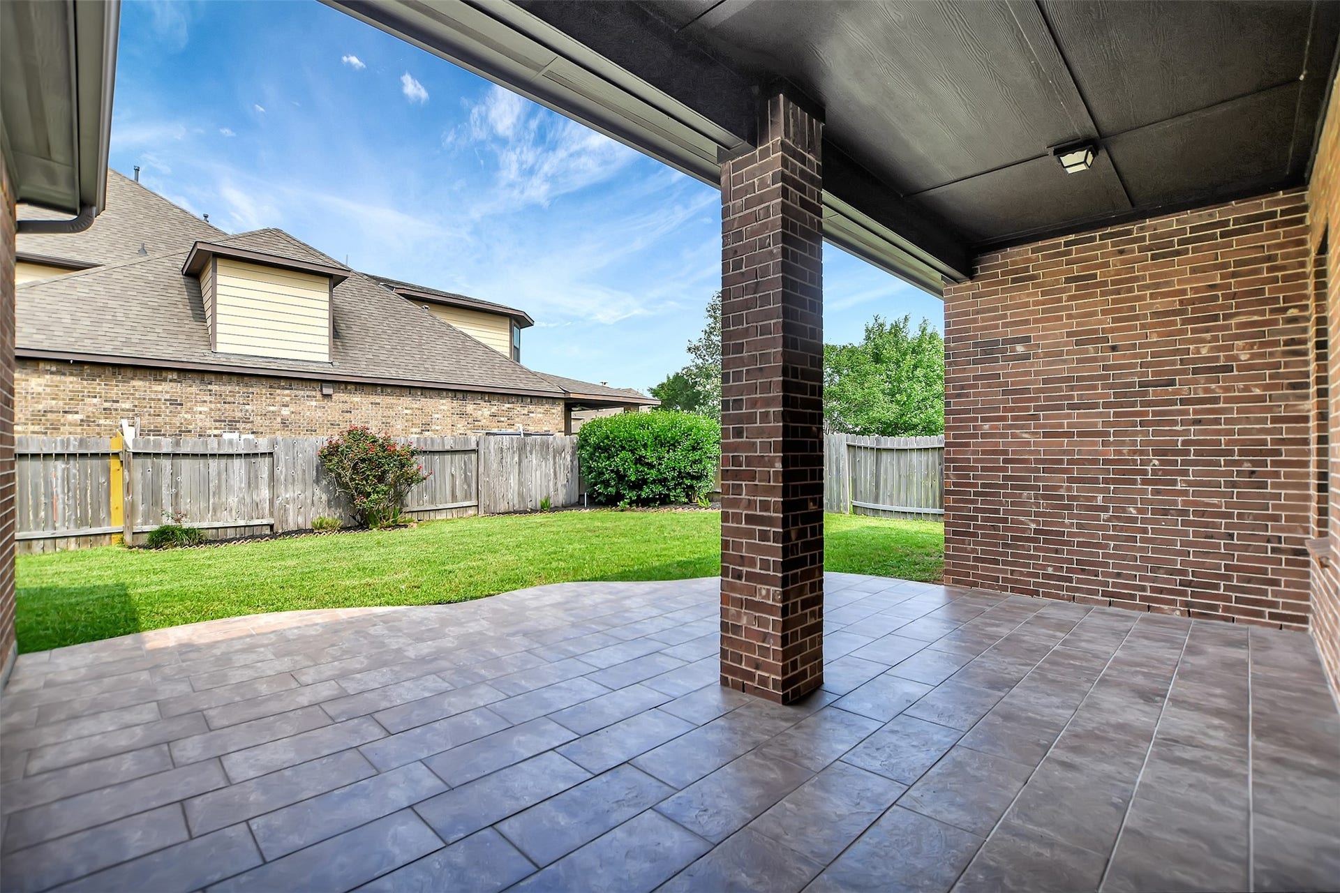 Covered patio