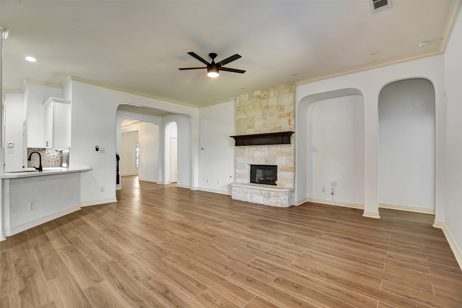 Open floor plan.