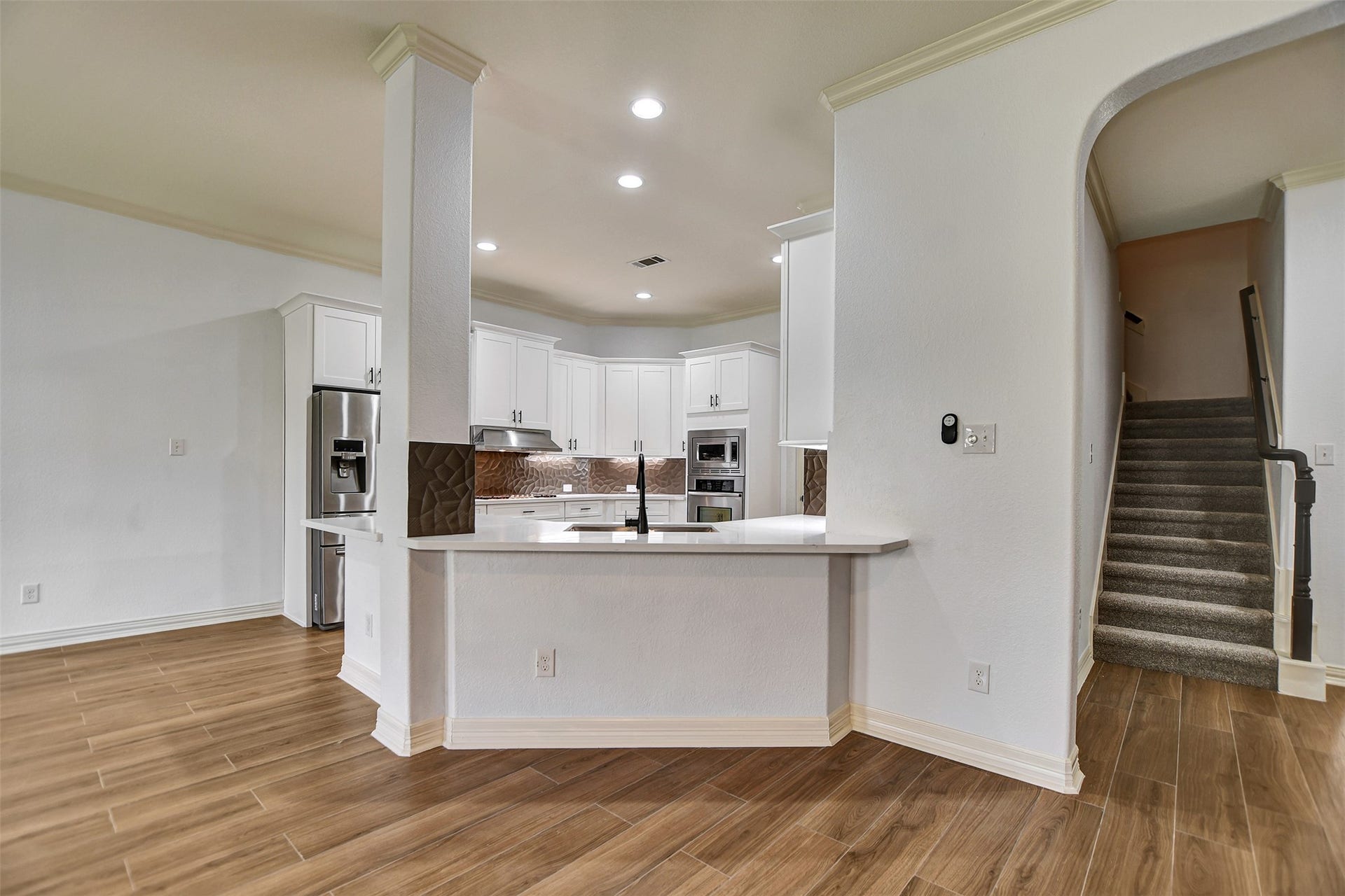 Newly remodeled kitchen.