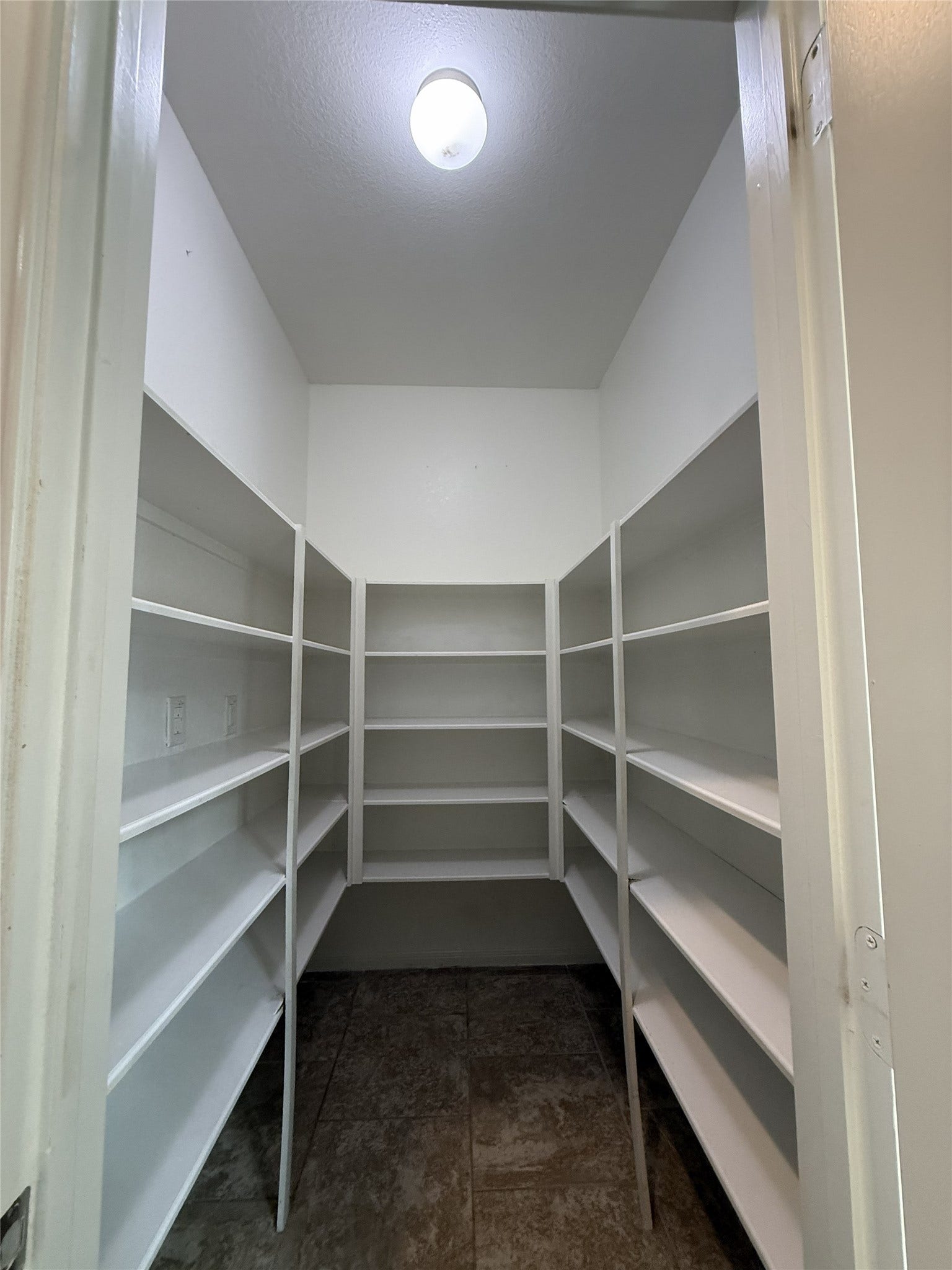 Spacious walk in pantry