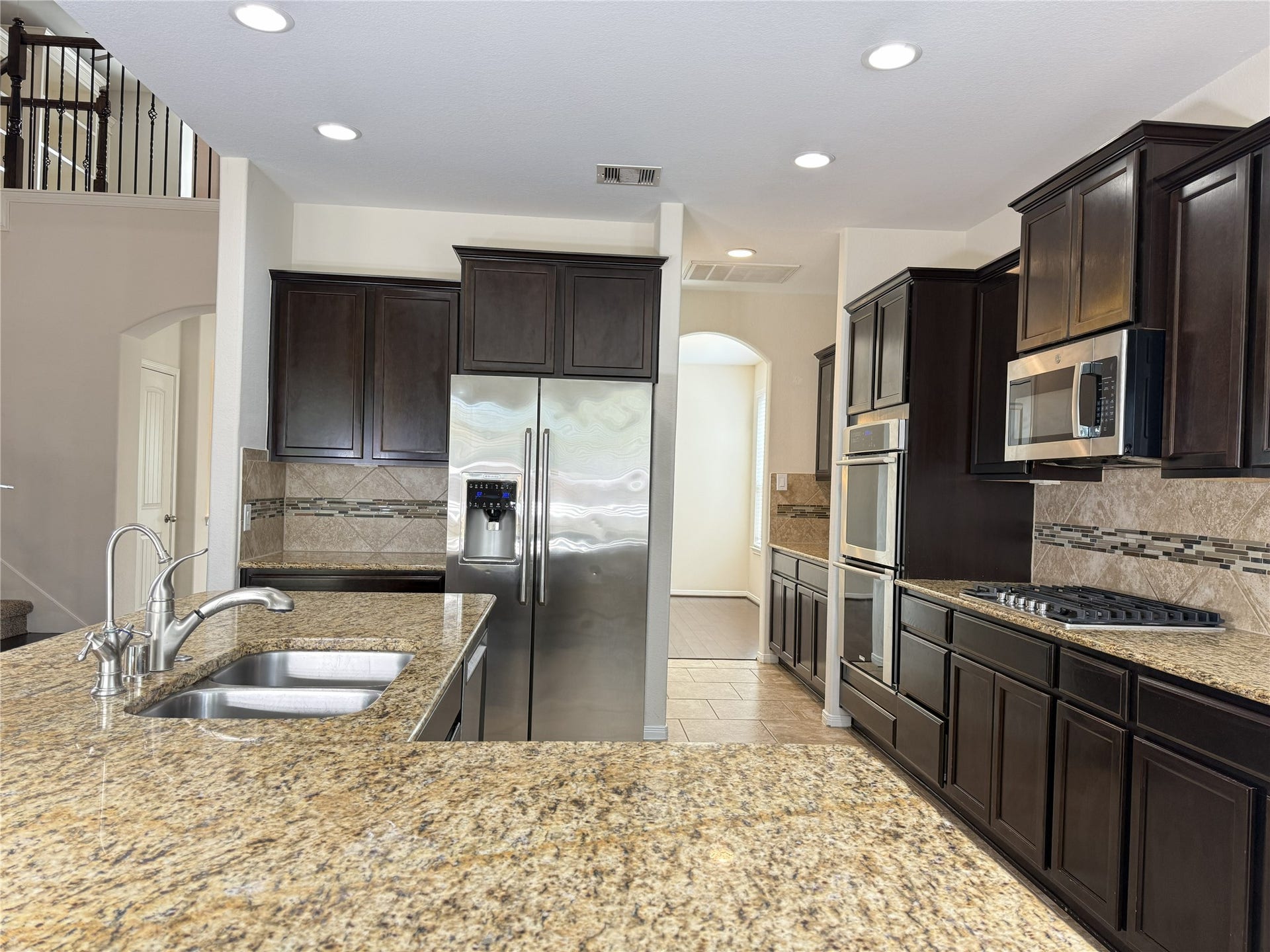 double oven, cook top and refigerator