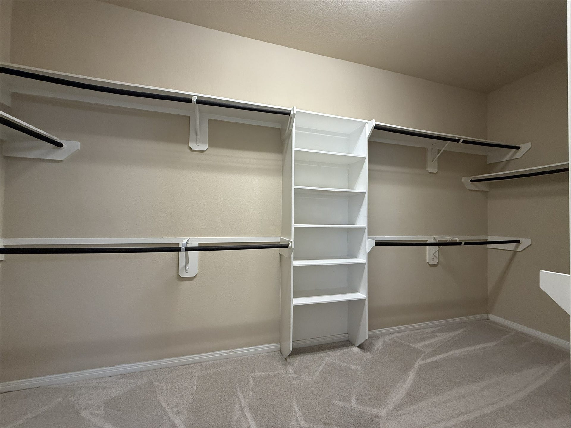 Super spacious walk in closet