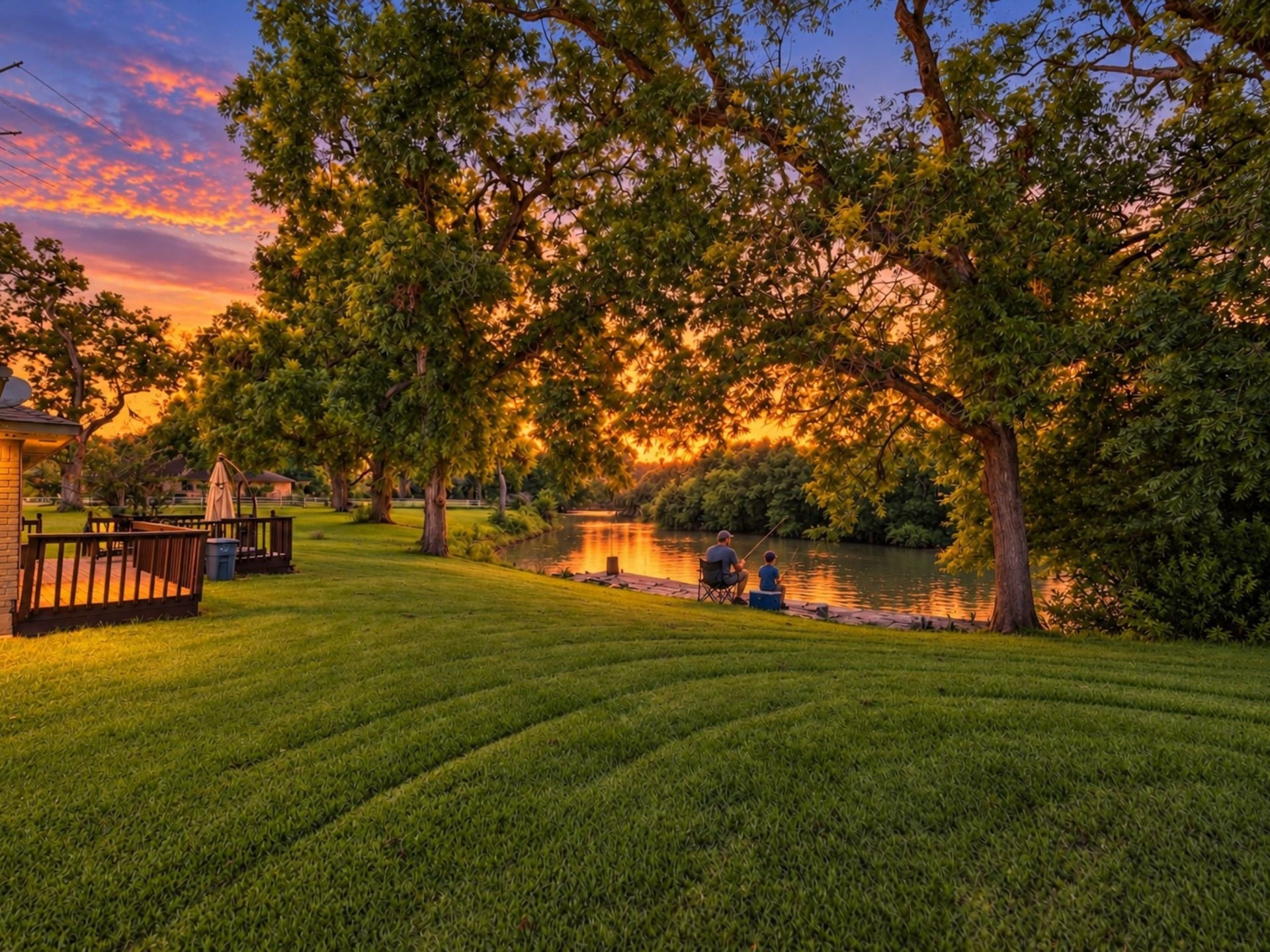 2020 PECAN LAKE DRIVE, Richmond, TX 77406 Enjoy your afternoons fishing with your family.