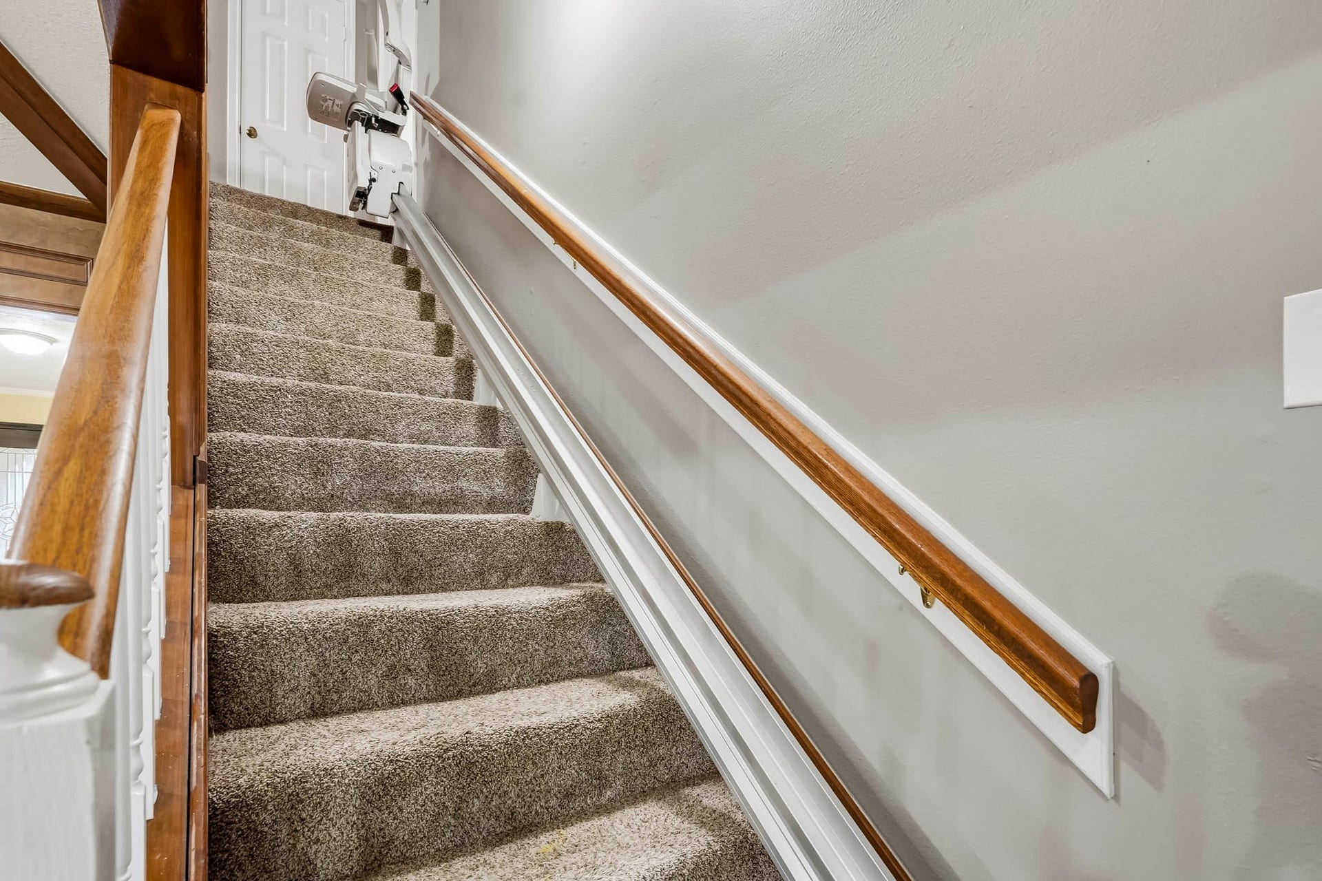 3610 Valley Haven Drive, Houston, TX 77339 Carpeted staircase.