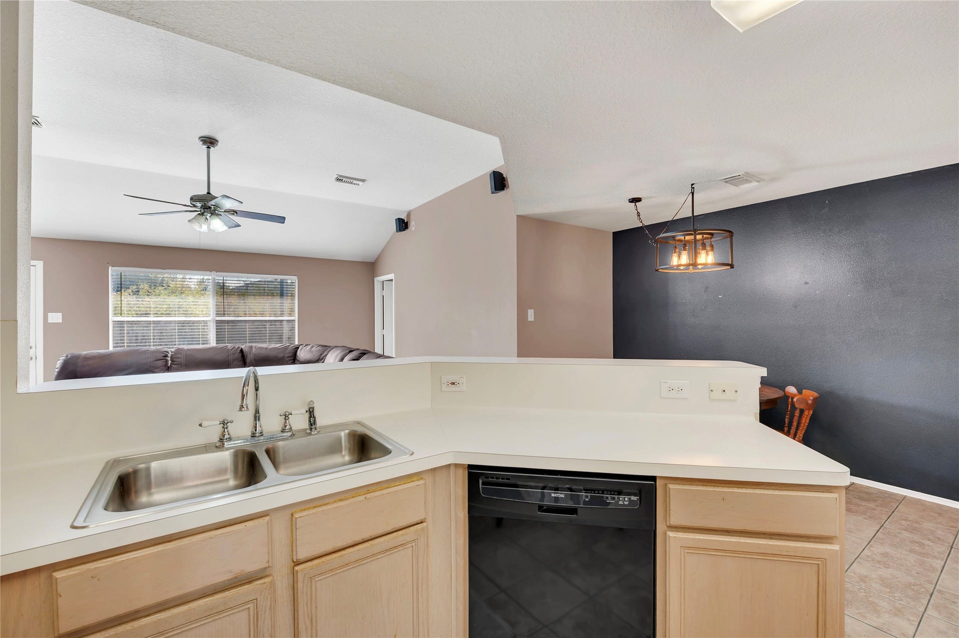 Open concept kitchen