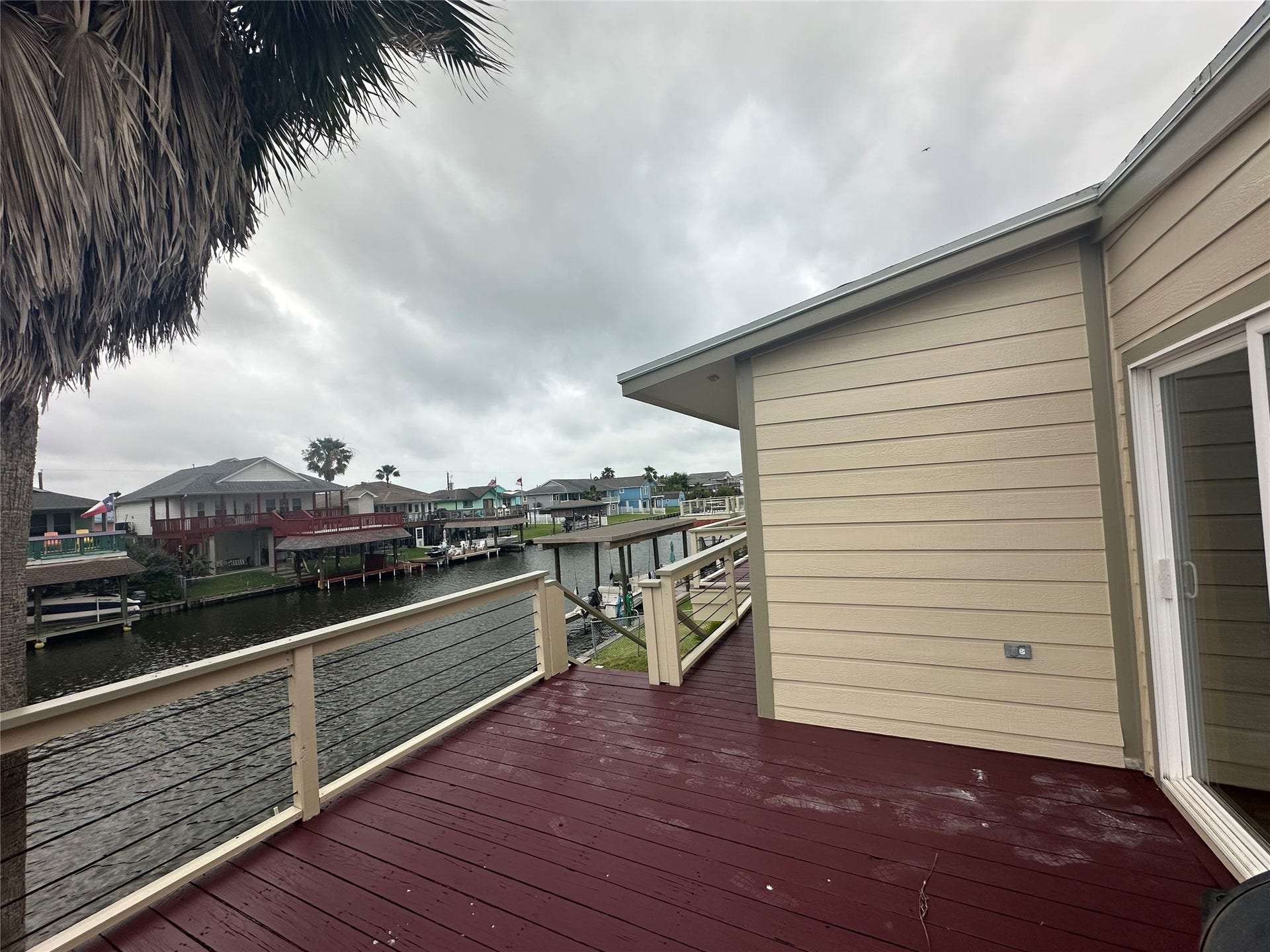 658 Warsaw Street, Bayou Vista, TX 77563 Deck overlooking canal