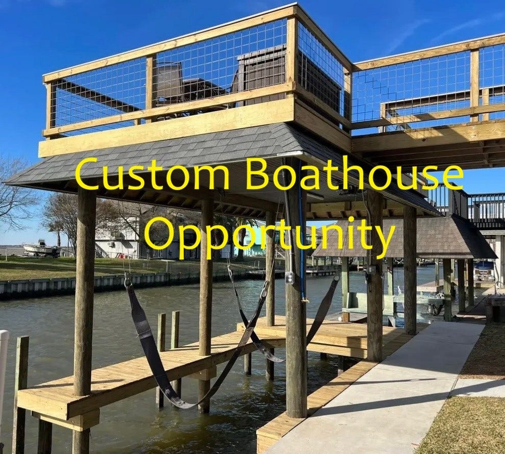 658 Warsaw Street, Bayou Vista, TX 77563 Your Boat / Your Boathouse / Your Design