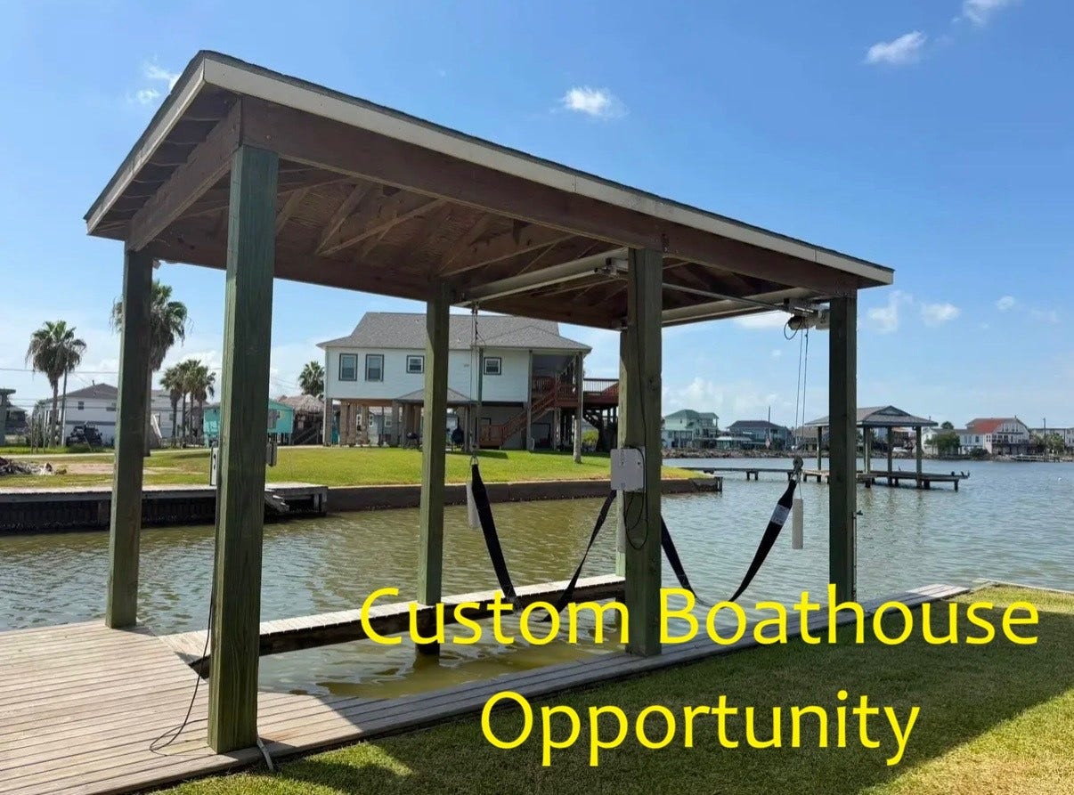 658 Warsaw Street, Bayou Vista, TX 77563 Your Boat / Your Boathouse / Your Design